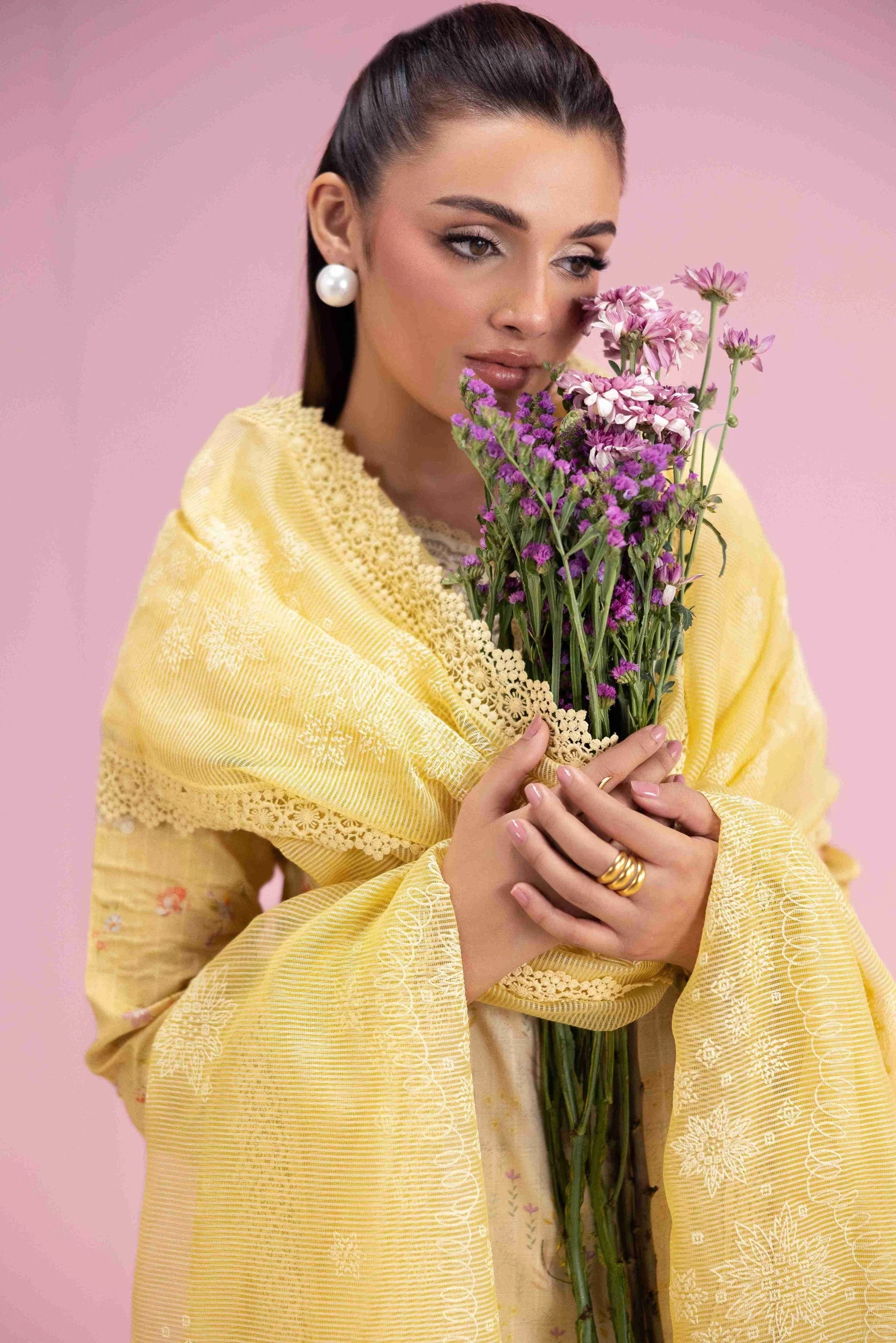 Aabyaan Eid Pret 3PC Stitched Lawn – MAHVEEN AP-04 - Image 3
