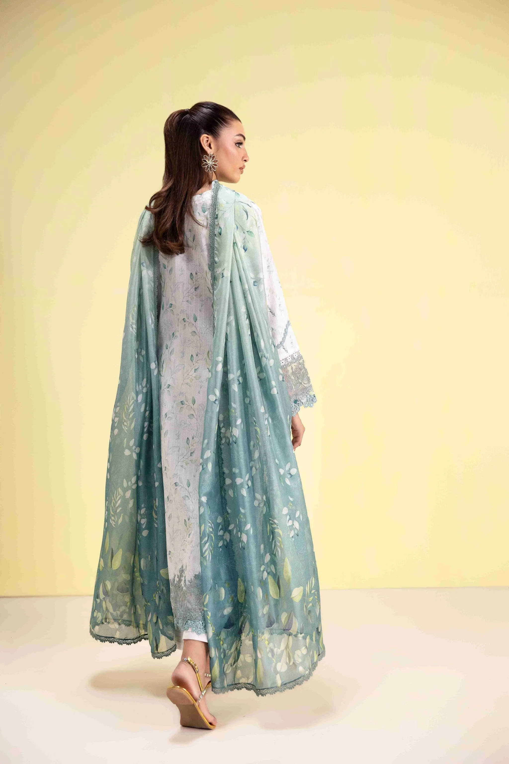 Aabyaan Eid Pret 3PC Stitched Lawn – RIVA AP-03 - Image 2