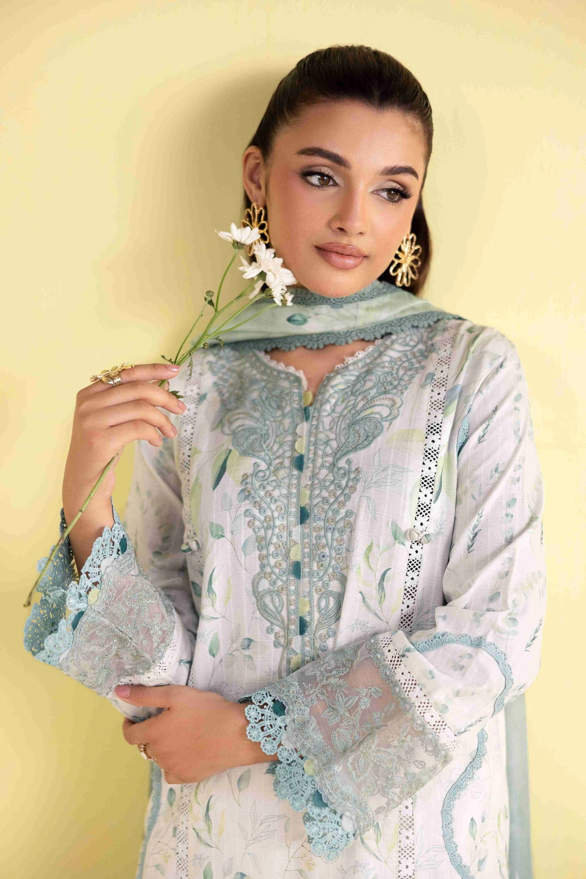 Aabyaan Eid Pret 3PC Stitched Lawn – RIVA AP-03 - Image 5