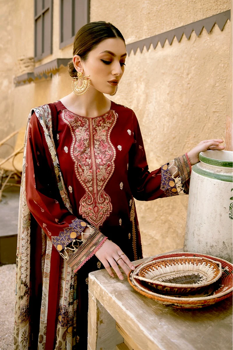 Aabyaan Luxury Lawn Eid Collection '21 – SHAFAQ (AE-05) - Image 3