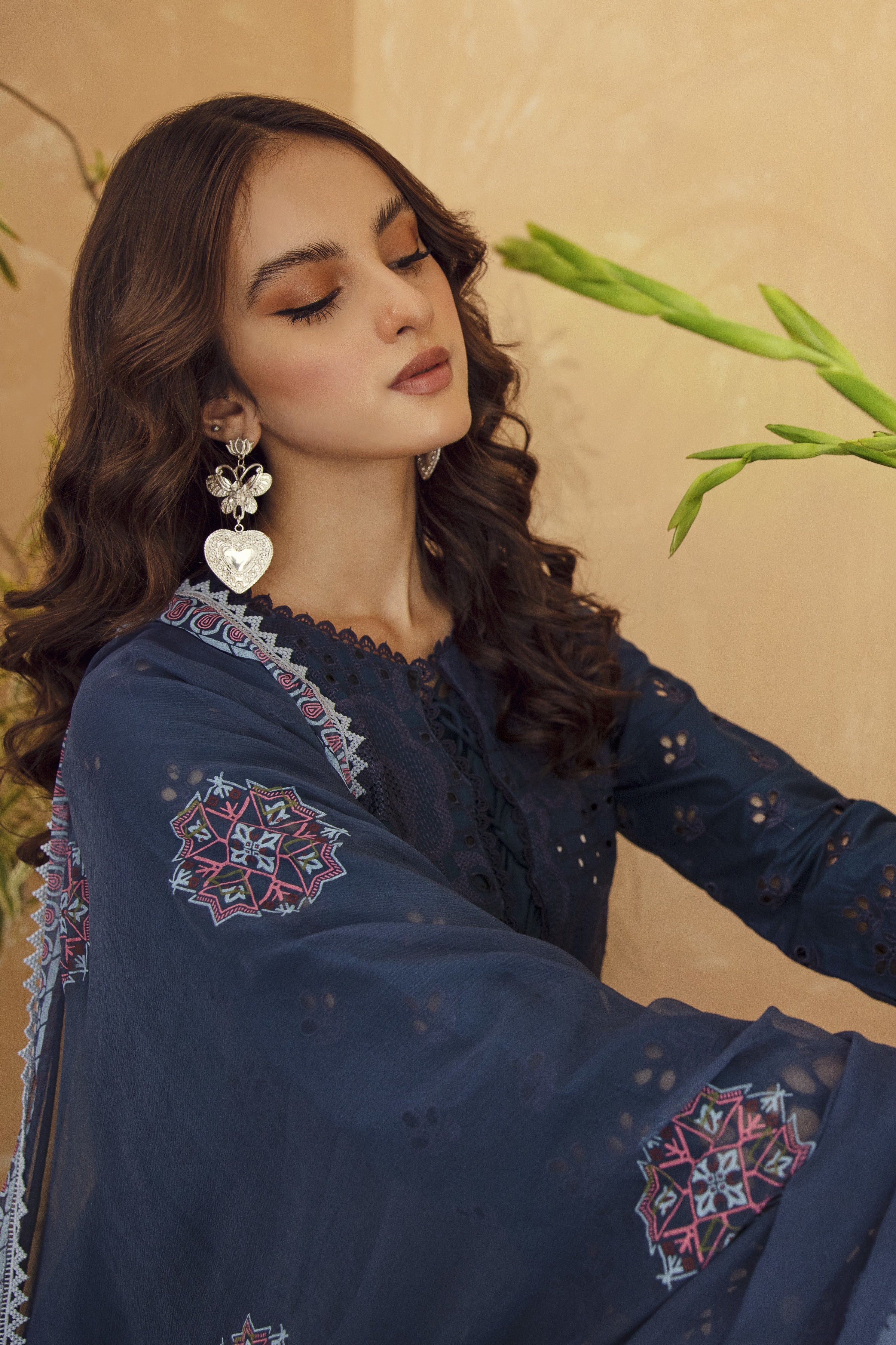 Aabyaan Meena Kumari Chikankari Eid Collection II – NILOFER (AB-02) - Image 5