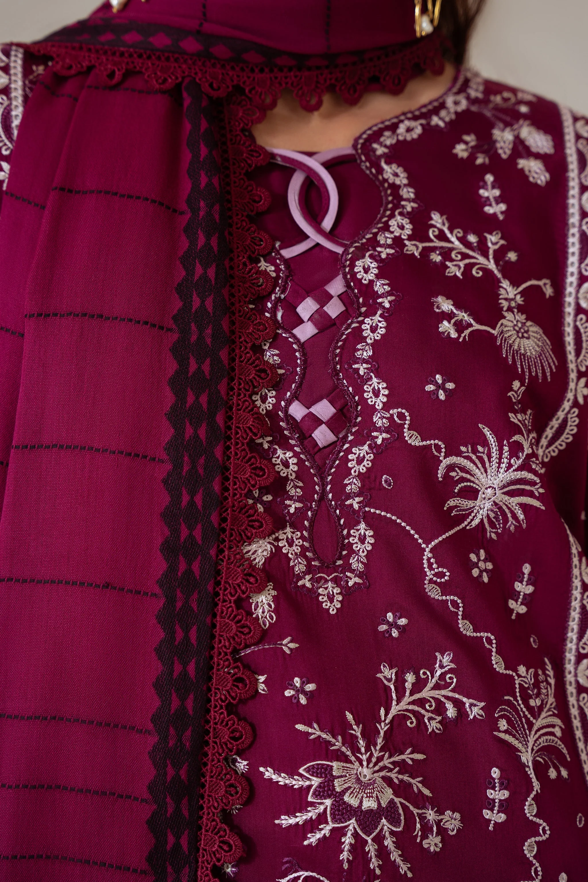 Aabyaan Miraal Embroidered Viscose – AFSHEEN (AV-09) - Image 5