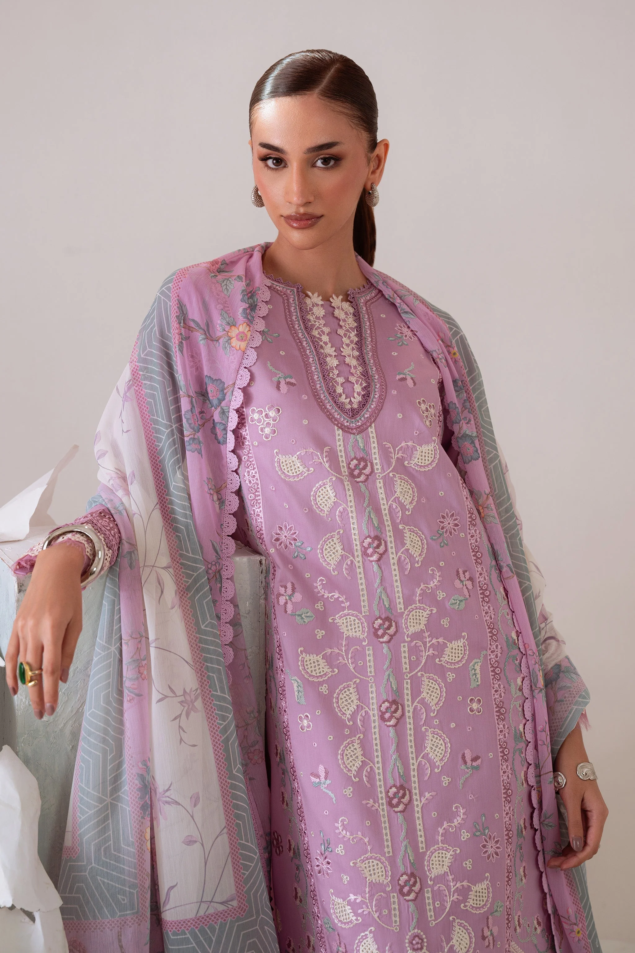 Aabyaan Miraal Embroidered Viscose – MAHVEEN (AV-10) - Image 2