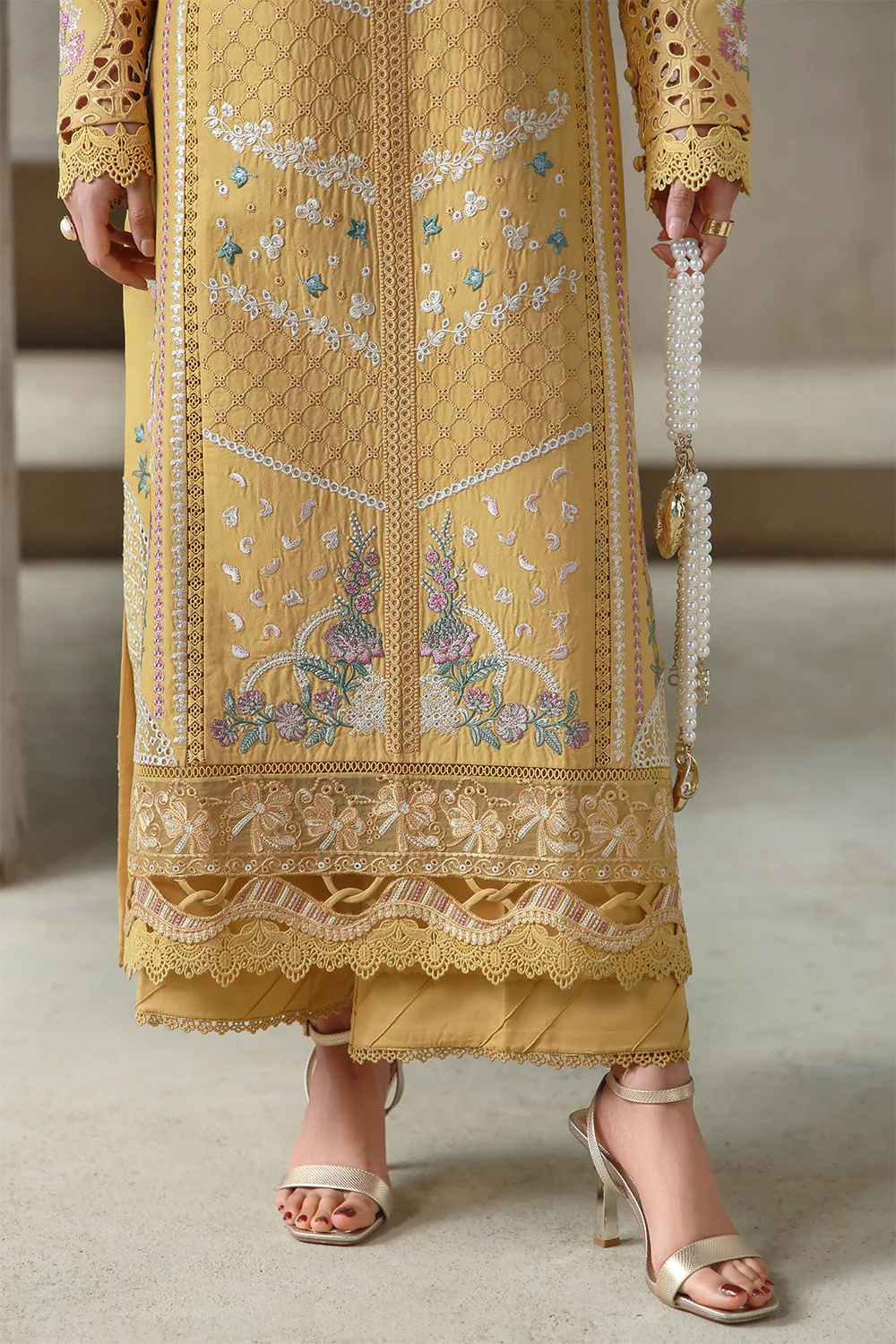 Aabyaan Saagar Festive Luxury Lawn – ZIMAL (AL-02) - Image 3
