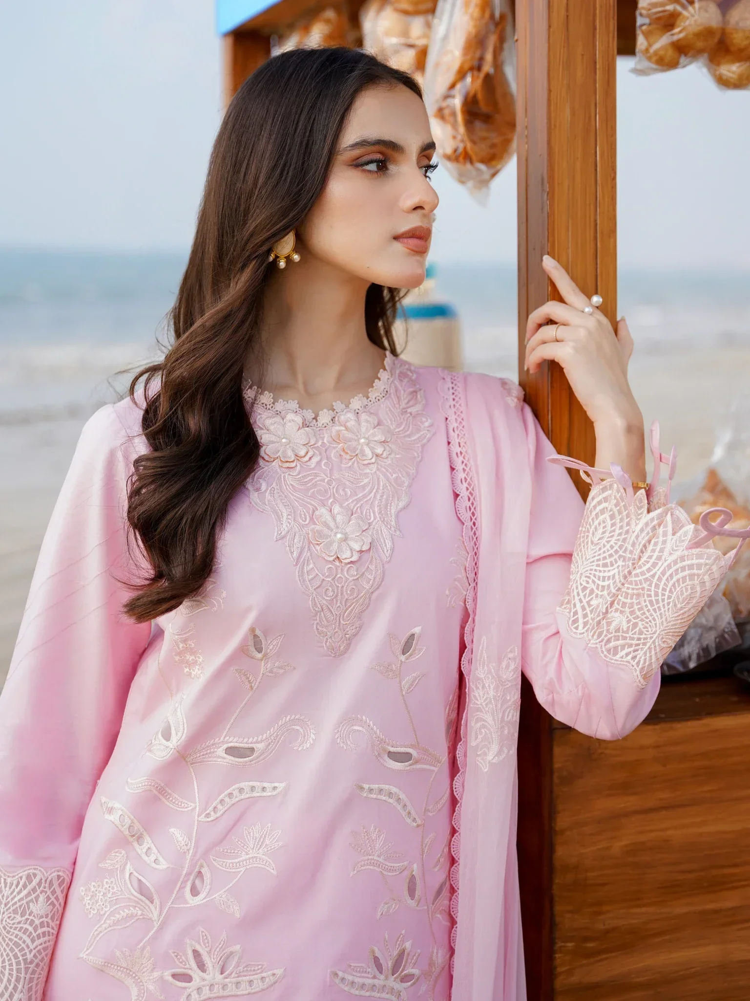 Aabyaan Saagar Luxury Festive Lawn Collection 2024 – JANA (AF-03) - Image 5