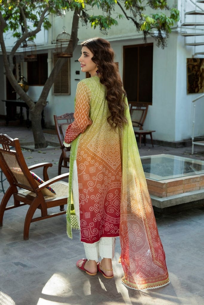 Aabyaan Sahiba Luxury Lawn Eid Collection 2022 – DANEEN (AE-02) - Image 2