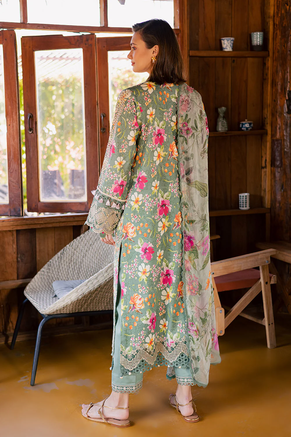Aabyaan Shezlin Chikankari Eid Edit Lawn – AURA (AV-10) - Image 3