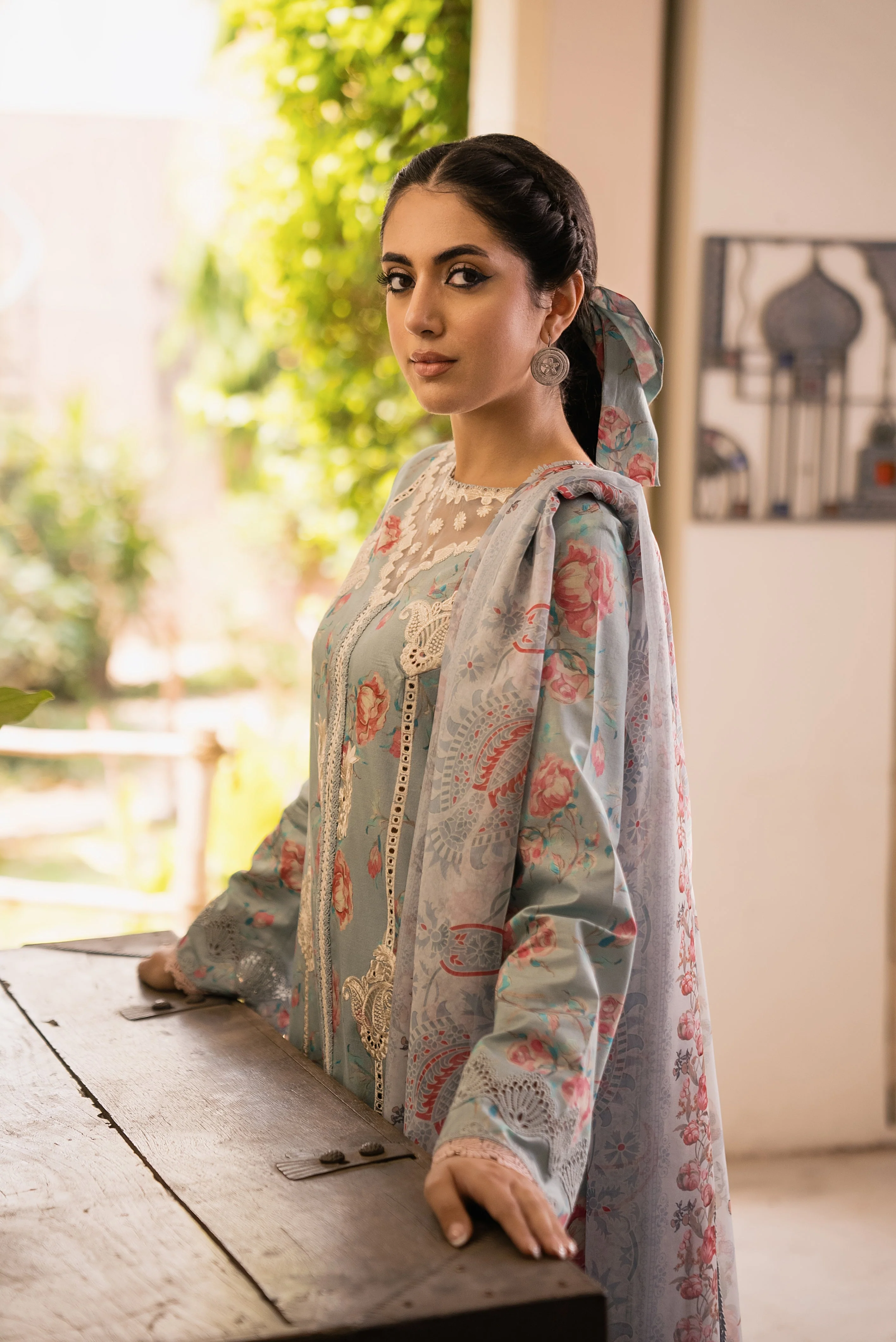 Aabyaan Shezlin Chikankari Lawn Collection – ESME (AC-04) - Image 3