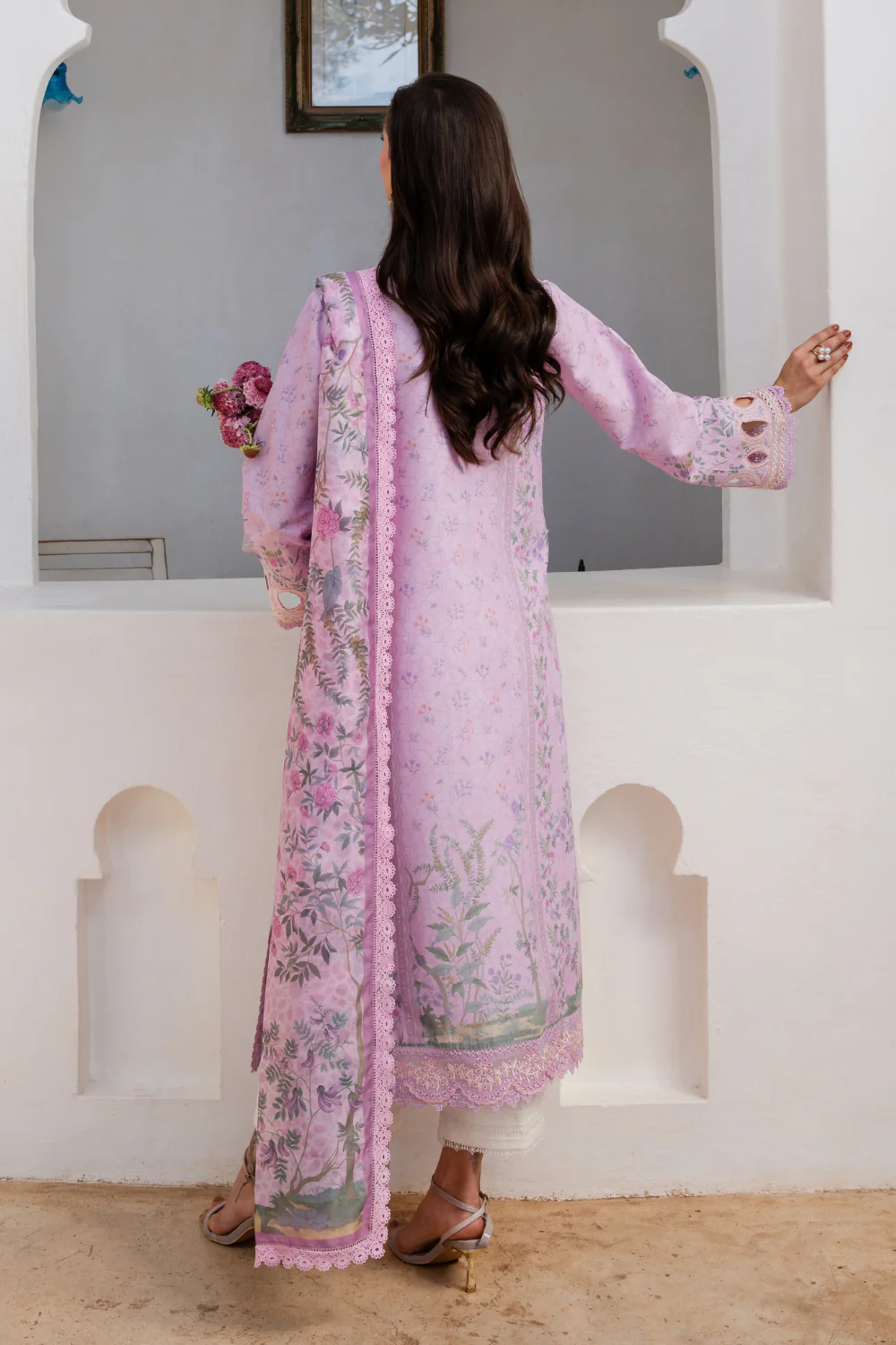 Aabyaan Shezlin Chikankari Lawn Edit – ELOWEN (AZ-11) - Image 3