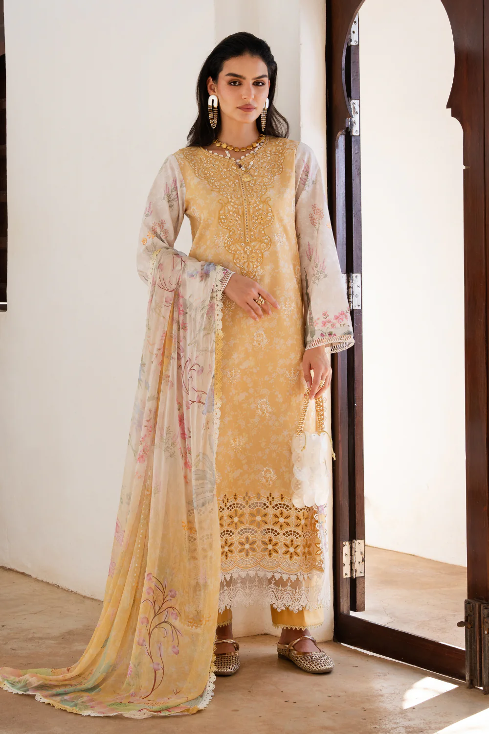Aabyaan Shezlin Chikankari Lawn Edit – NURAYA (AZ-10)