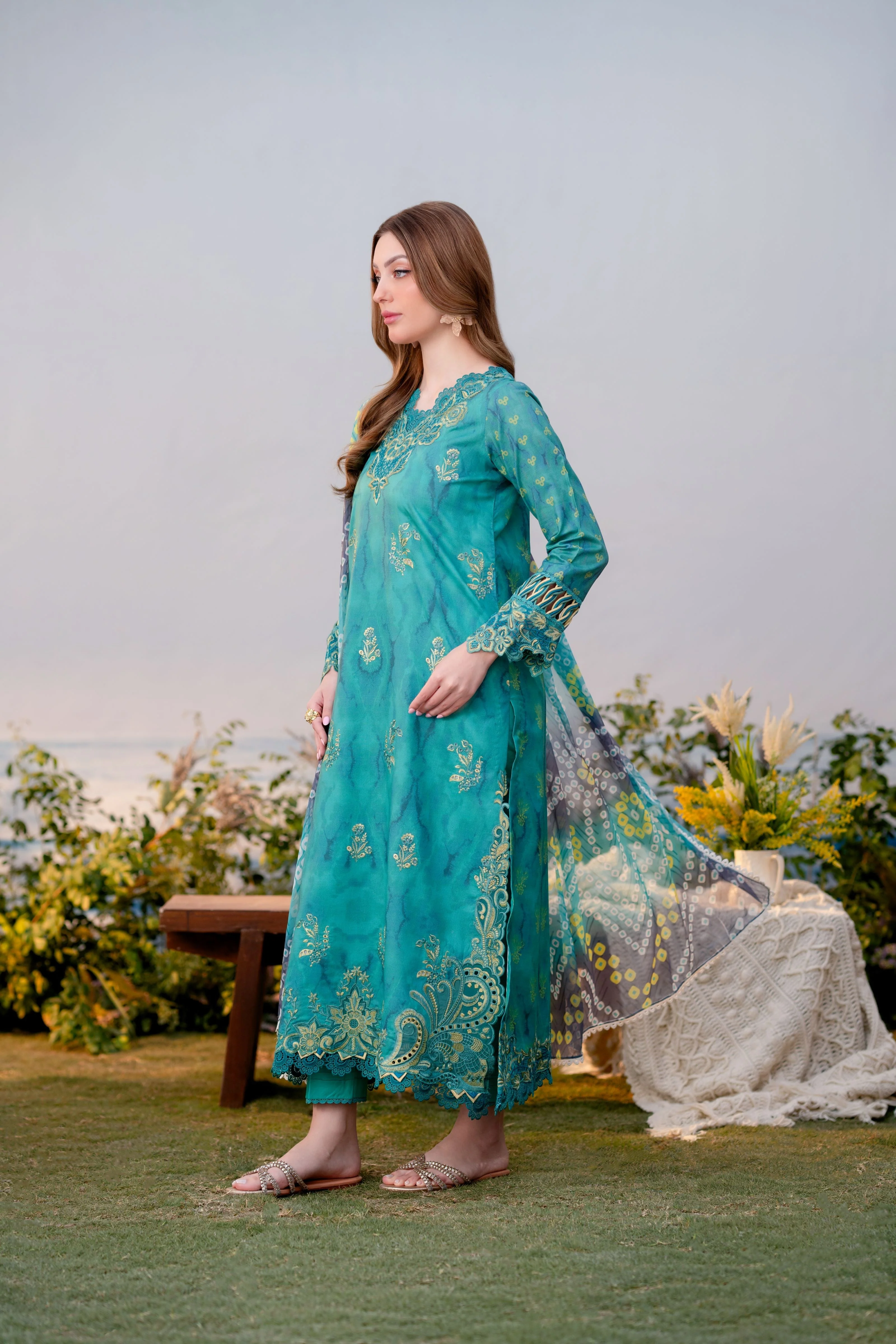Aabyaan Shezlin Chikankari Ramadan Edit Lawn – ESLEM (AR-11)