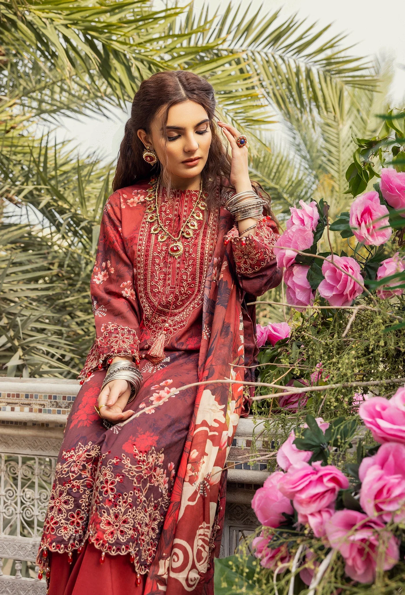 Adan’s Libas Lamhay Pyar Kay Lawn Collection – 5573 - Image 3