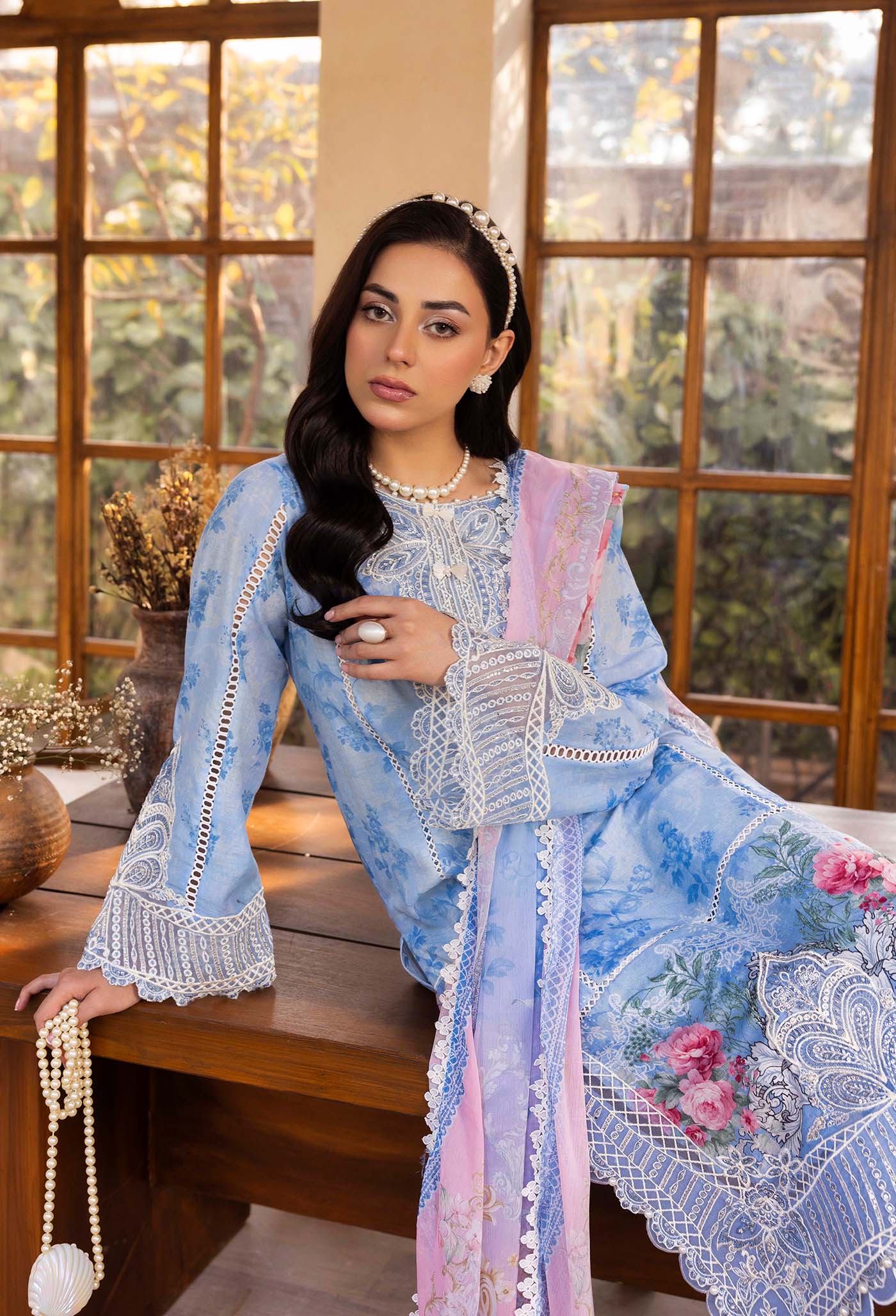 Adan's Libas Chantelle Printed Lawn – 99955 - Image 3