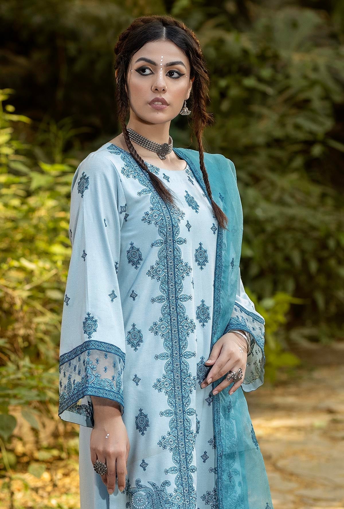 Adan's Libas Elenore Fall/Winter with Shawl – 1225 - Image 3