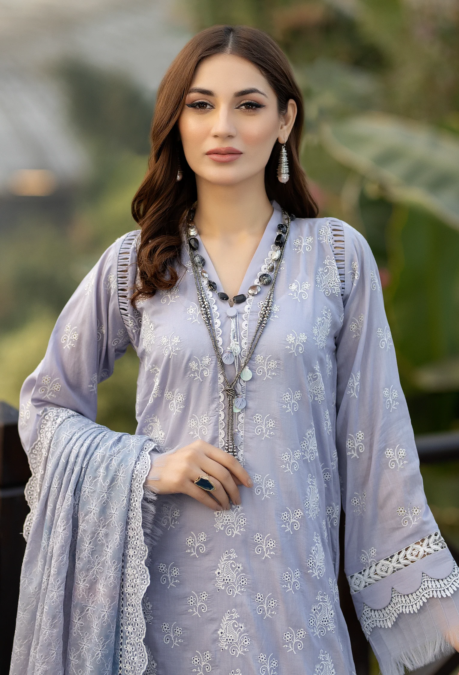 Adan's Libas Fuchsia Lawn Collection – Snuff - Image 3