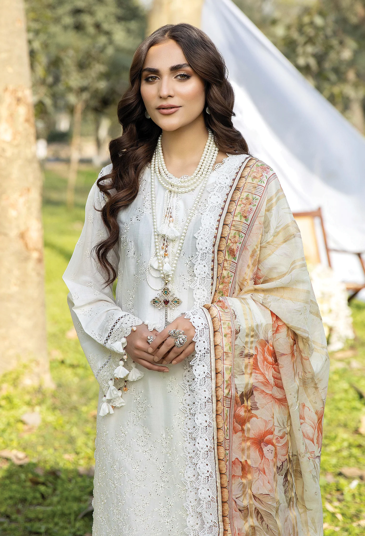 Adan's Libas Fuchsia Lawn Collection Vol-3 – Fedora - Image 2