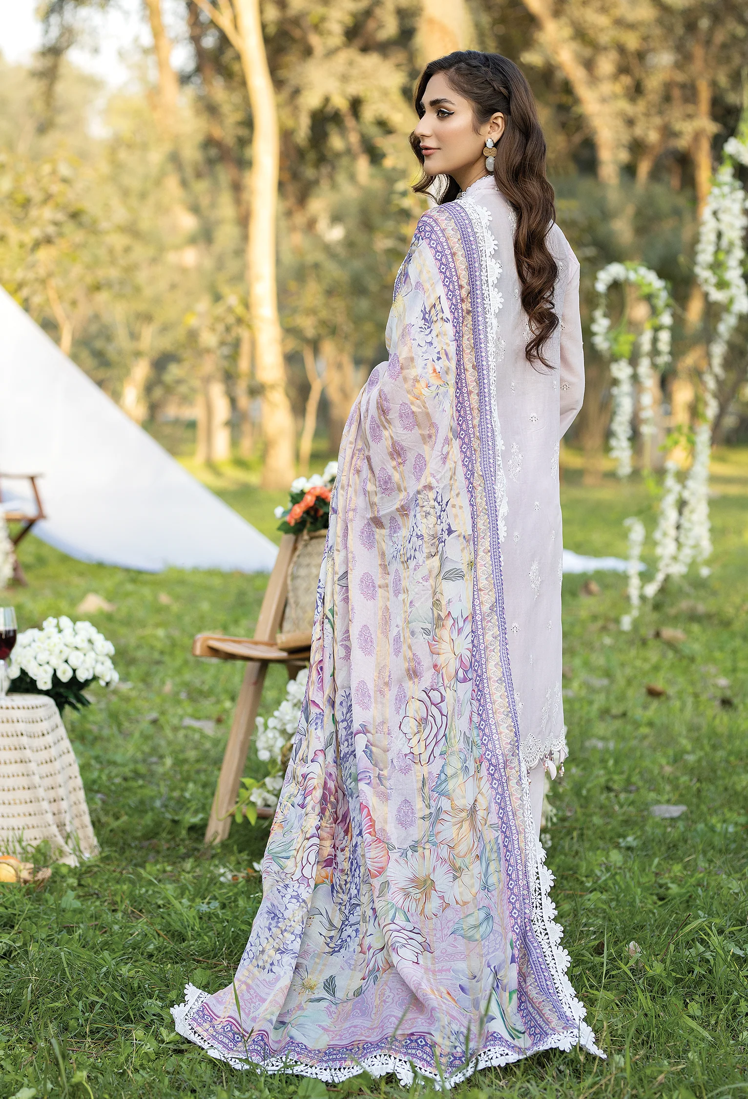 Adan's Libas Fuchsia Lawn Collection Vol-3 – Monsoon - Image 3