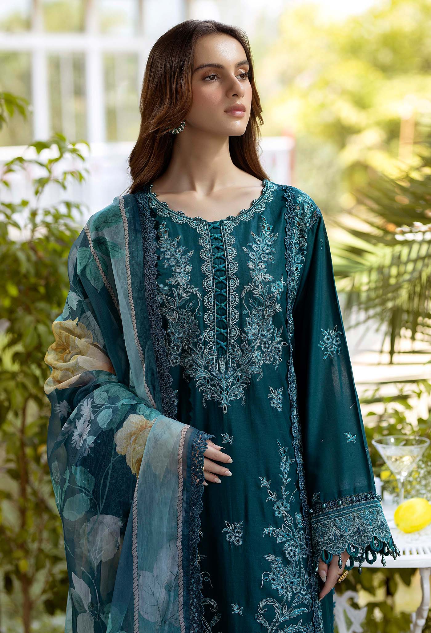 Adan's Libas Gardenia Embroidered Lawn – 2620 - Image 4