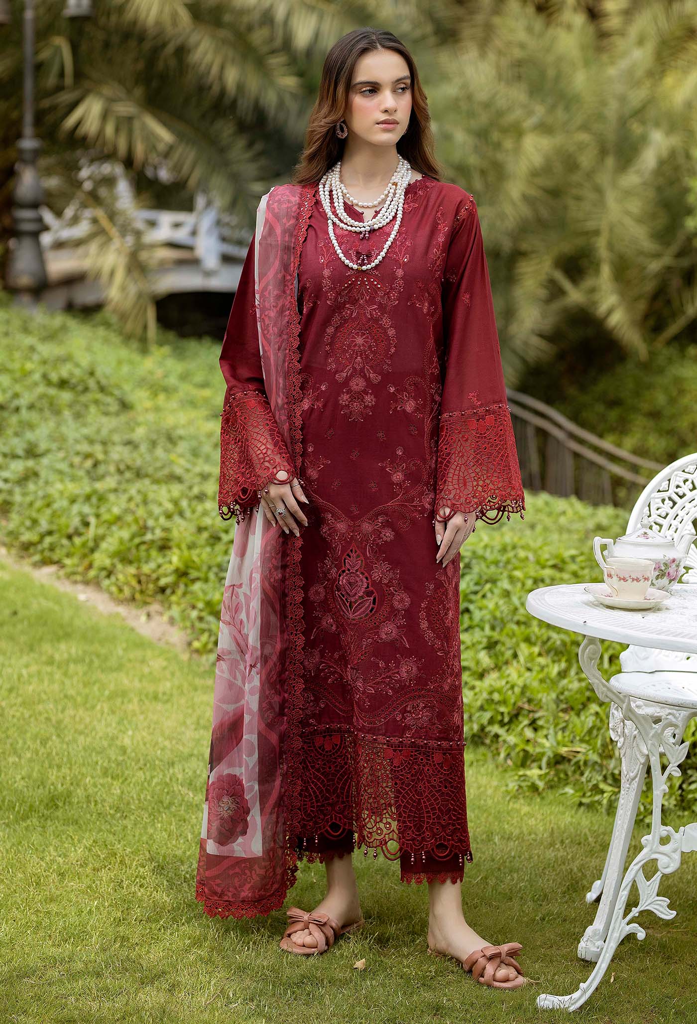 Adan's Libas Gardenia Embroidered Lawn – 2622