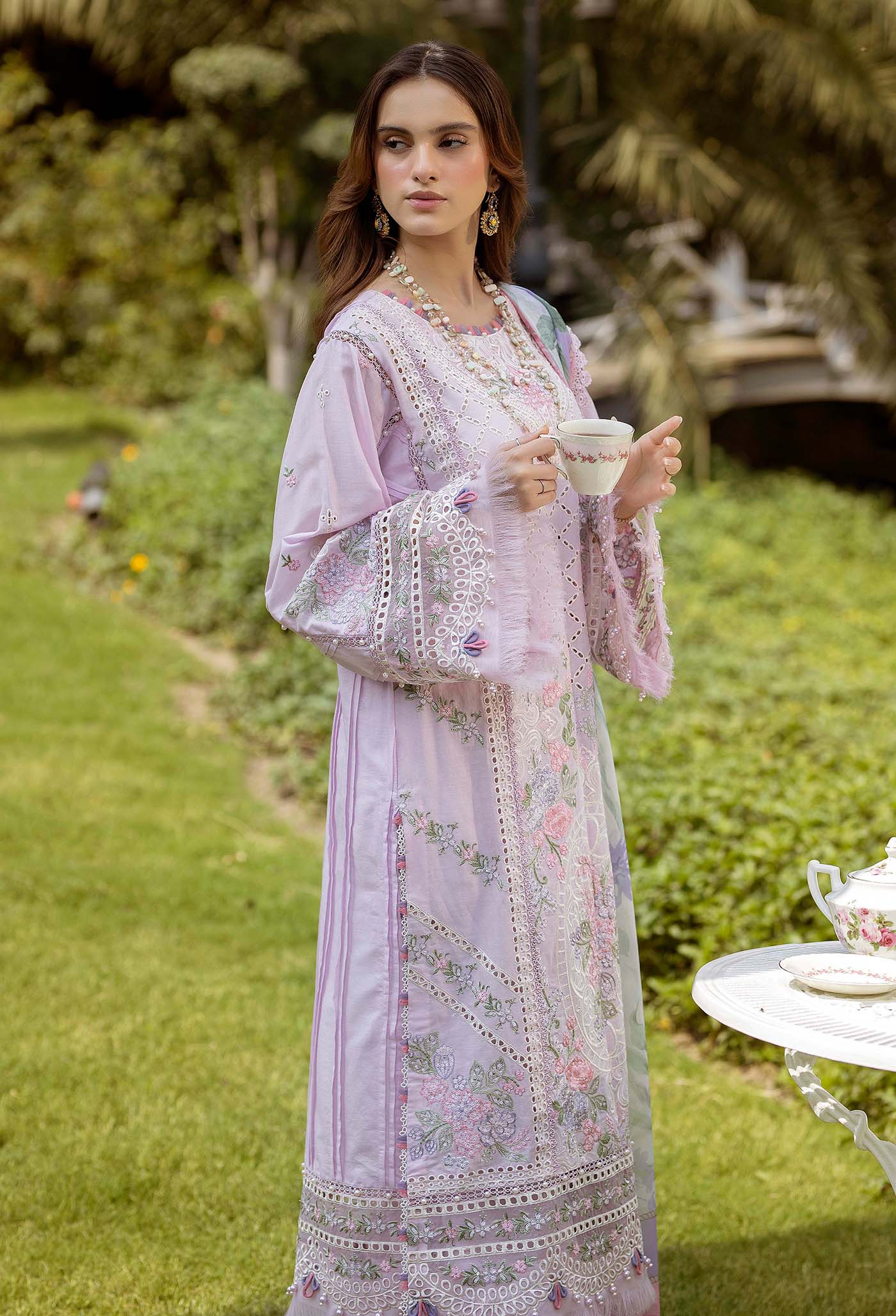 Adan's Libas Gardenia Embroidered Lawn – 2629 - Image 4