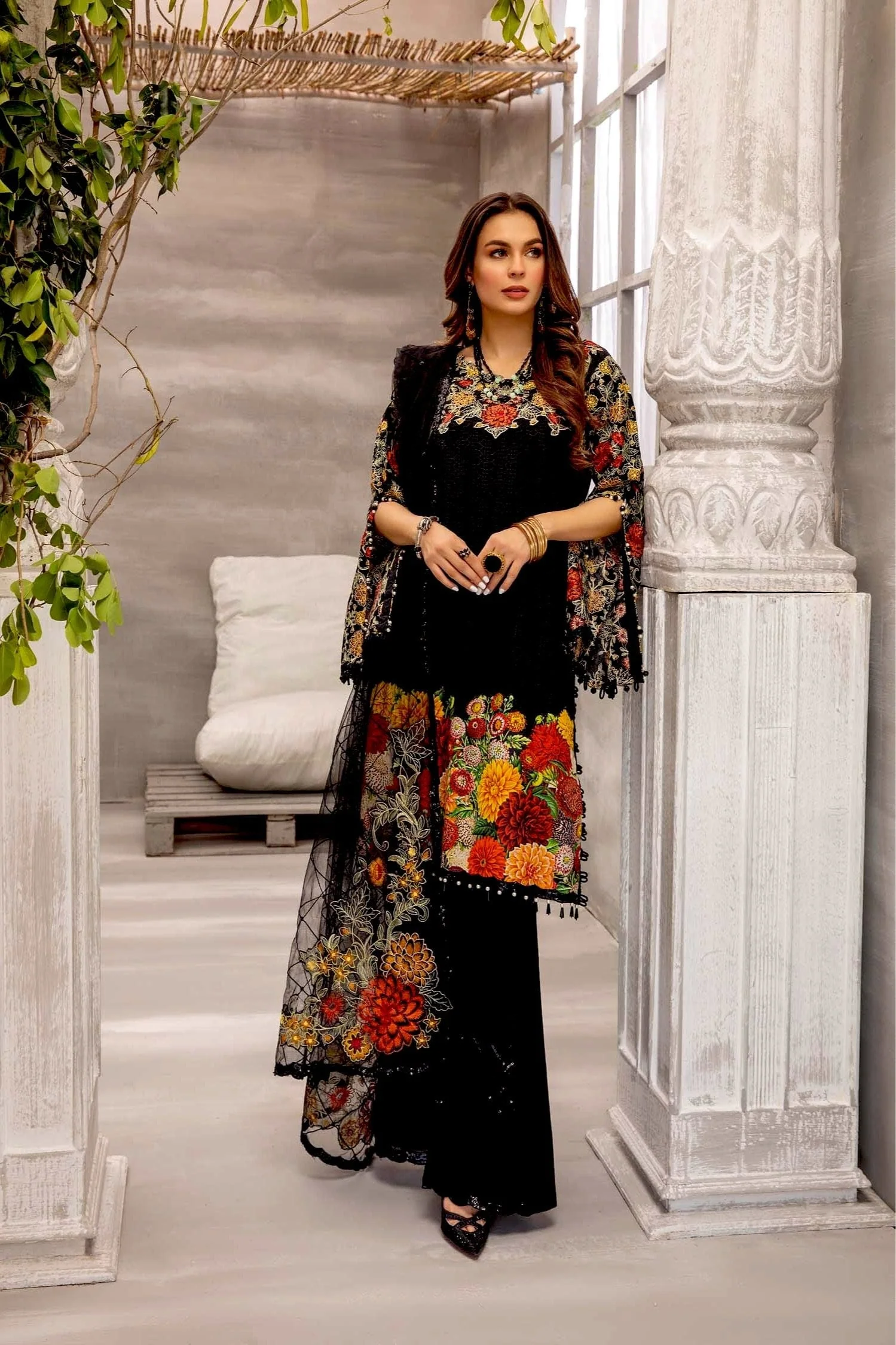Adan's Libas Jazmine Luxury Lawn Collection – After Dark