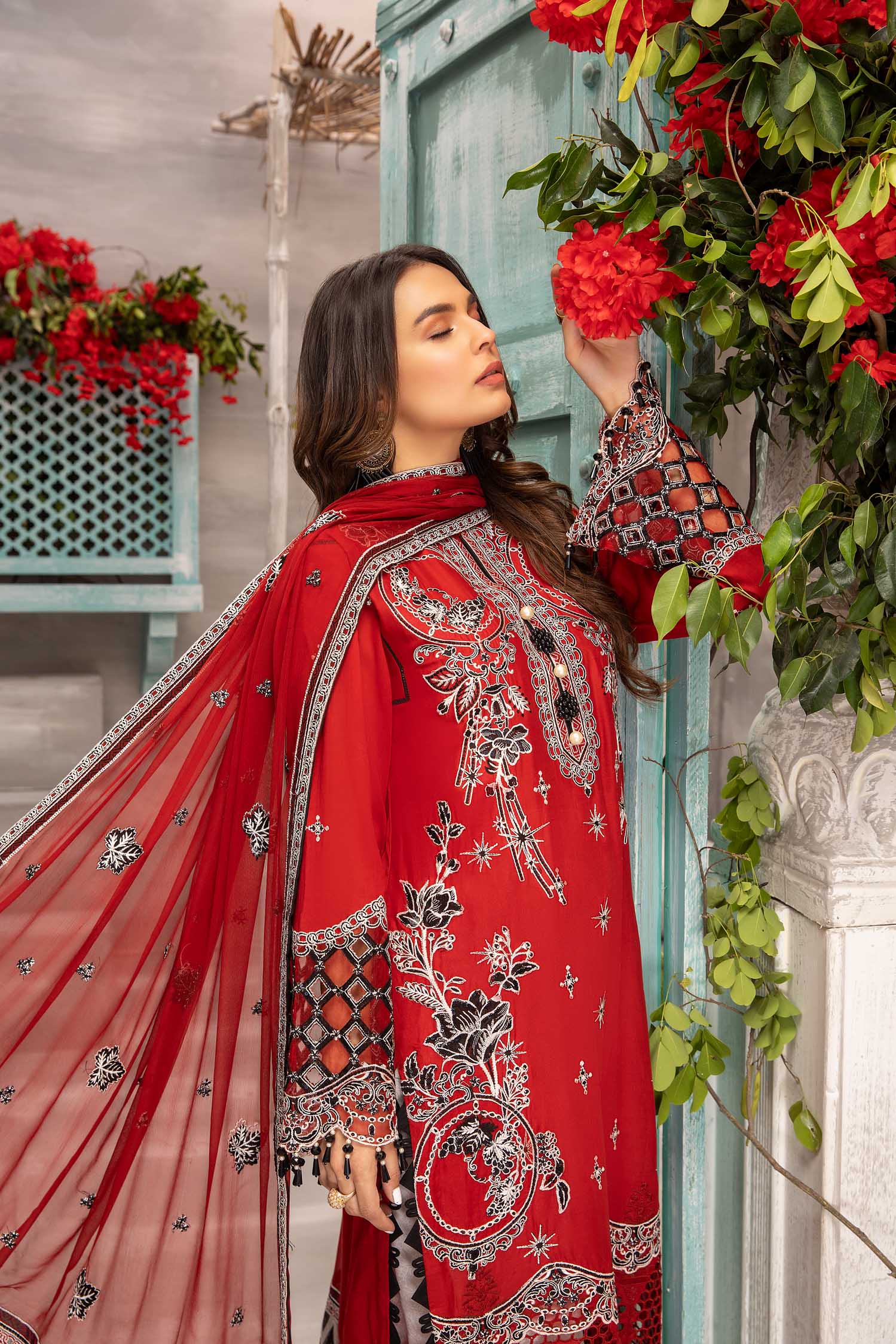 Adan's Libas Jazmine Luxury Lawn Collection – Luxe Looks - Image 5