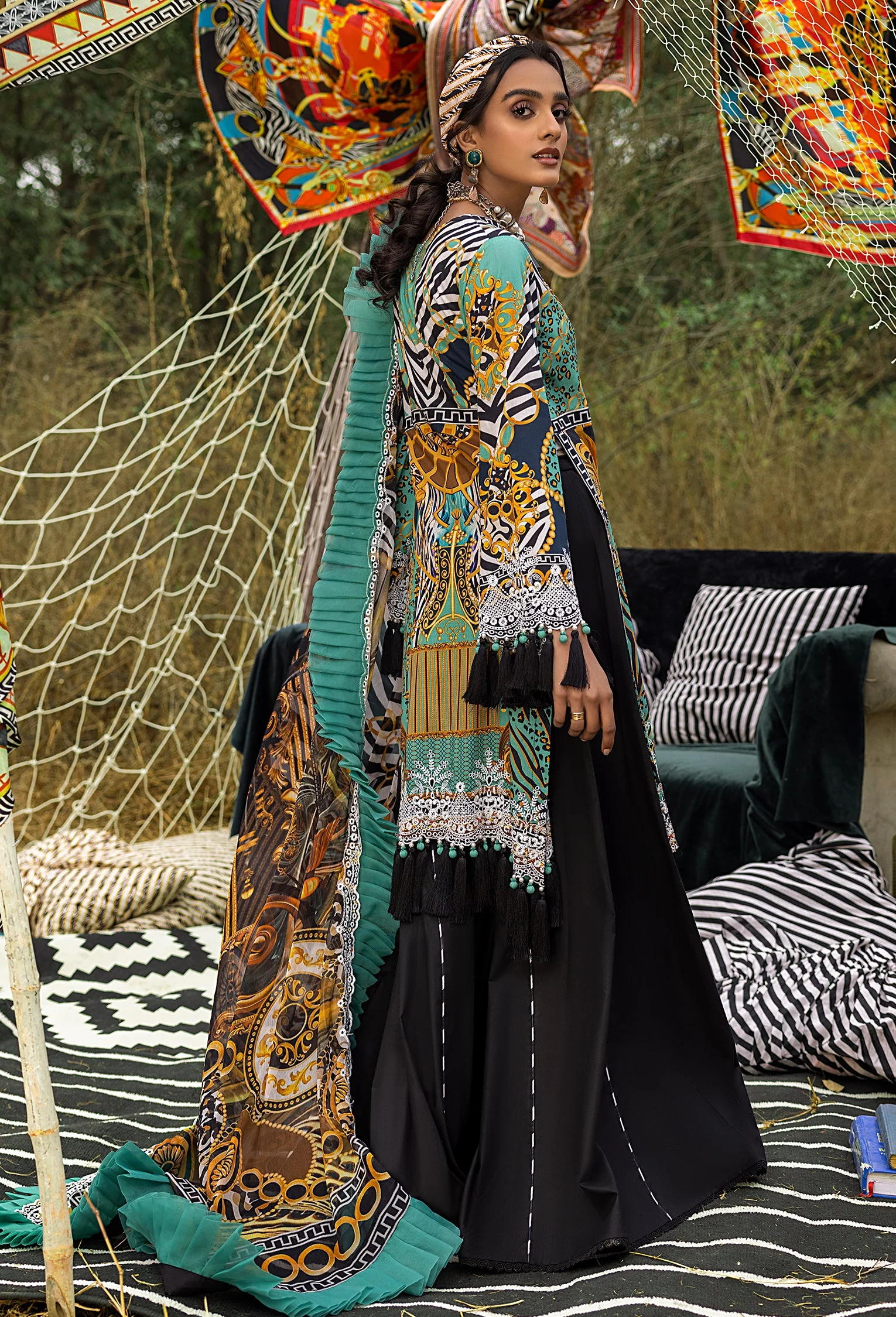 Adan's Libas Khumaar Lawn Collection – Sunshade - Image 2