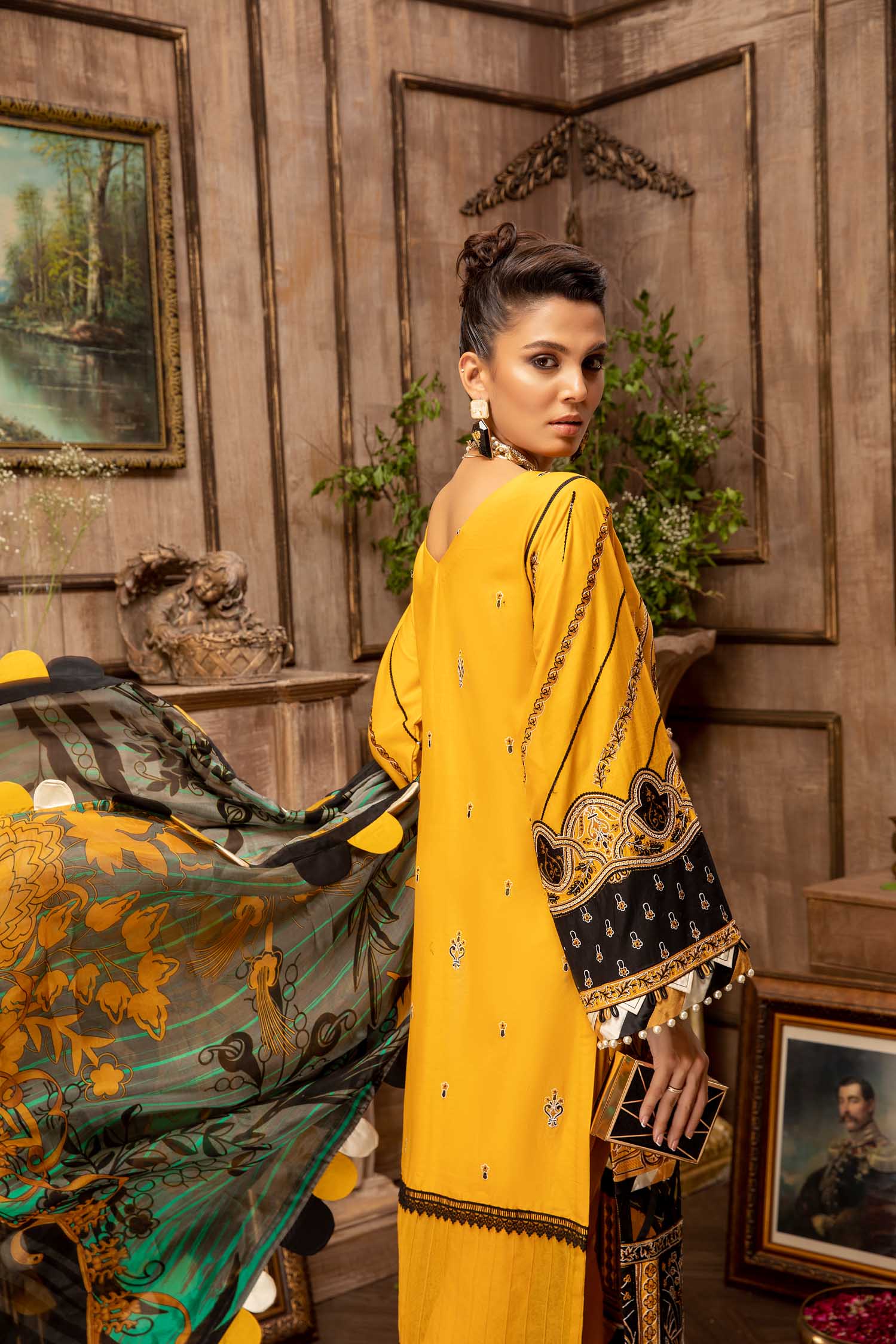 Adan's Libas Majestic Festive Lawn Collection – Majical Weave - Image 5