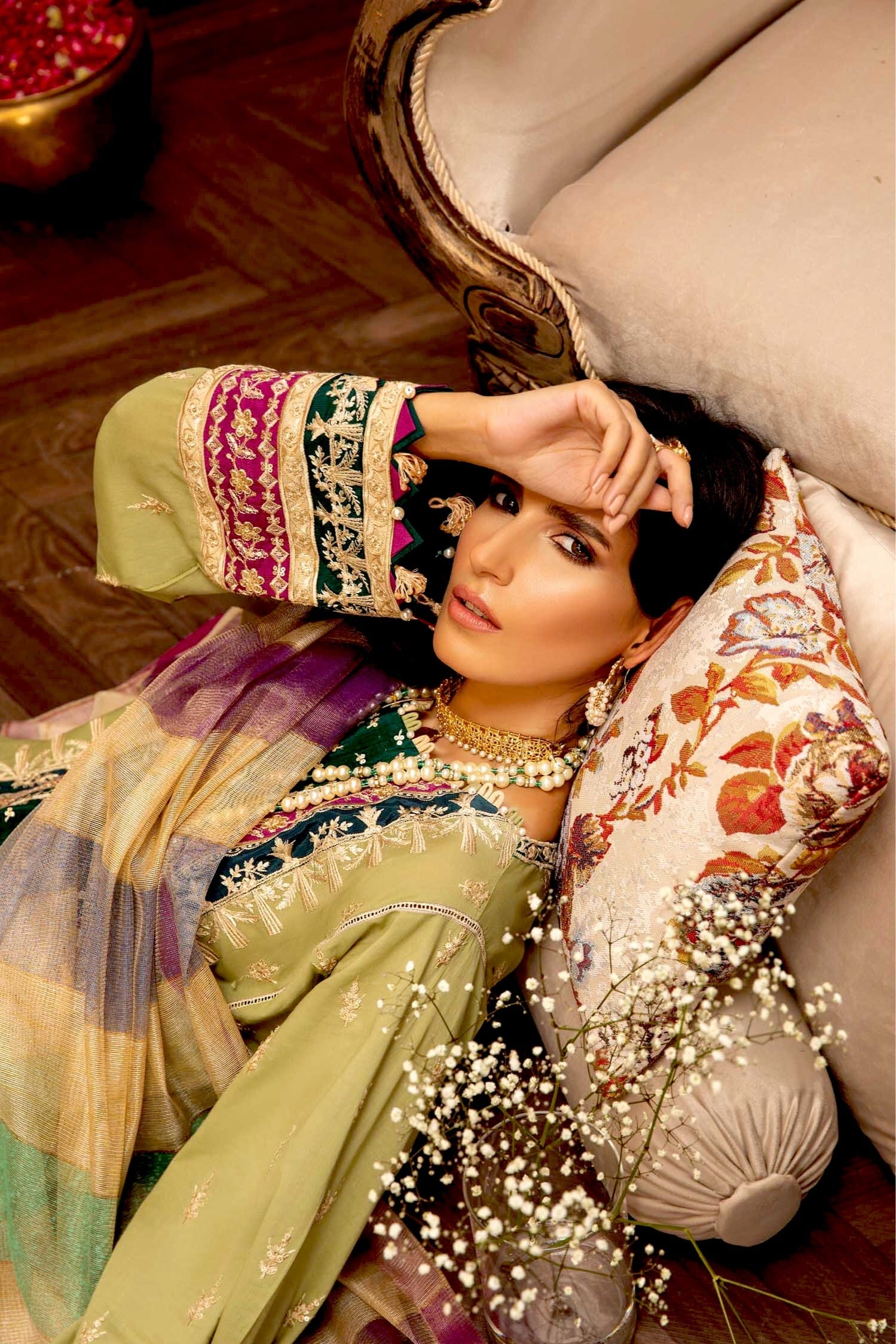 Adan's Libas Majestic Festive Lawn Collection – Vivid Fantasy - Image 3