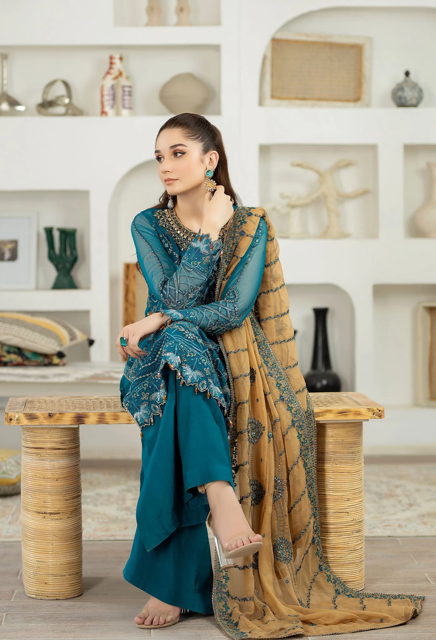 Adan's Libas Marguerite Formal Chiffon Collection – D-5288 - Image 3