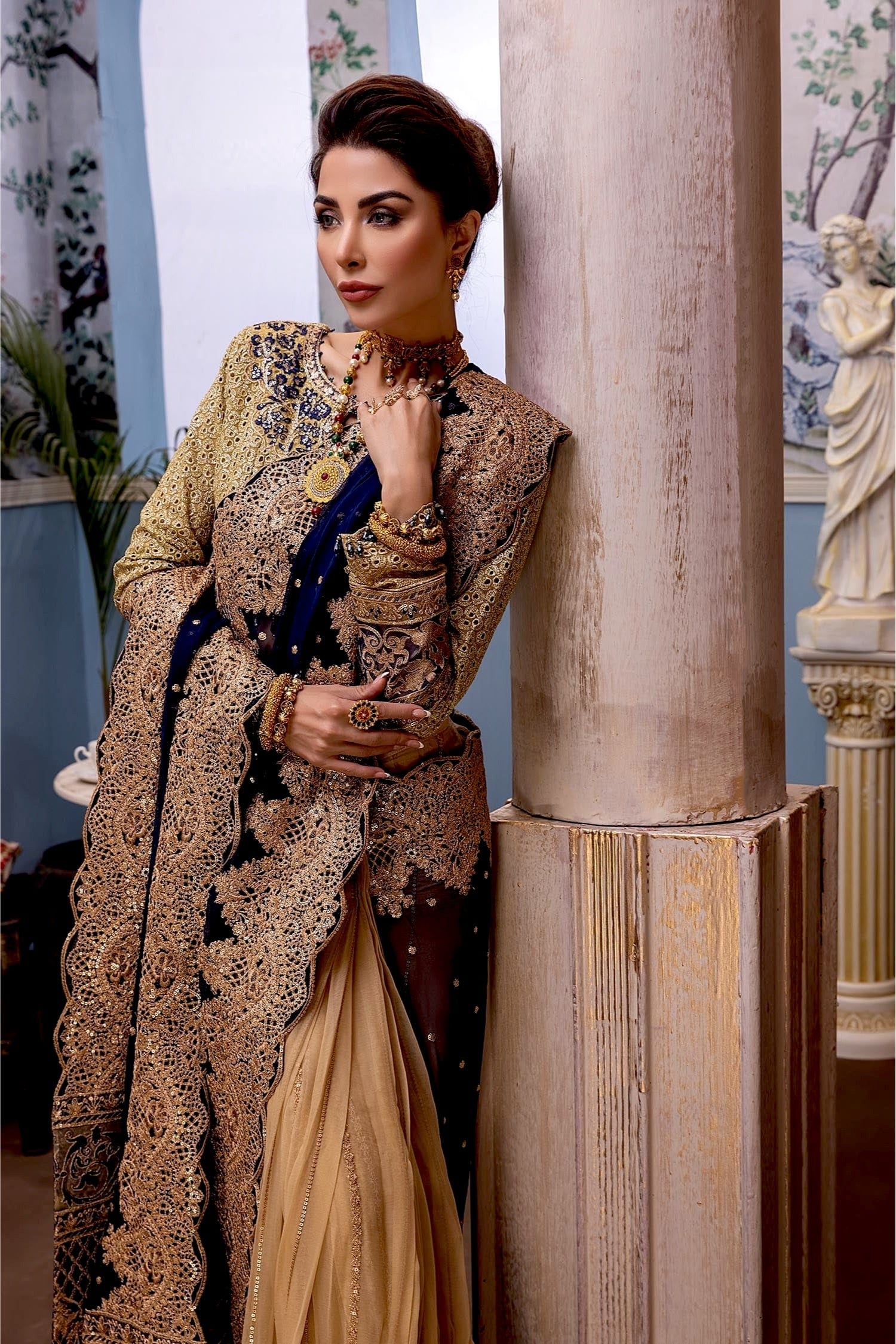 Adan's Libas Melodic Formal Chiffon Collection – Moonlight Jade - Image 3