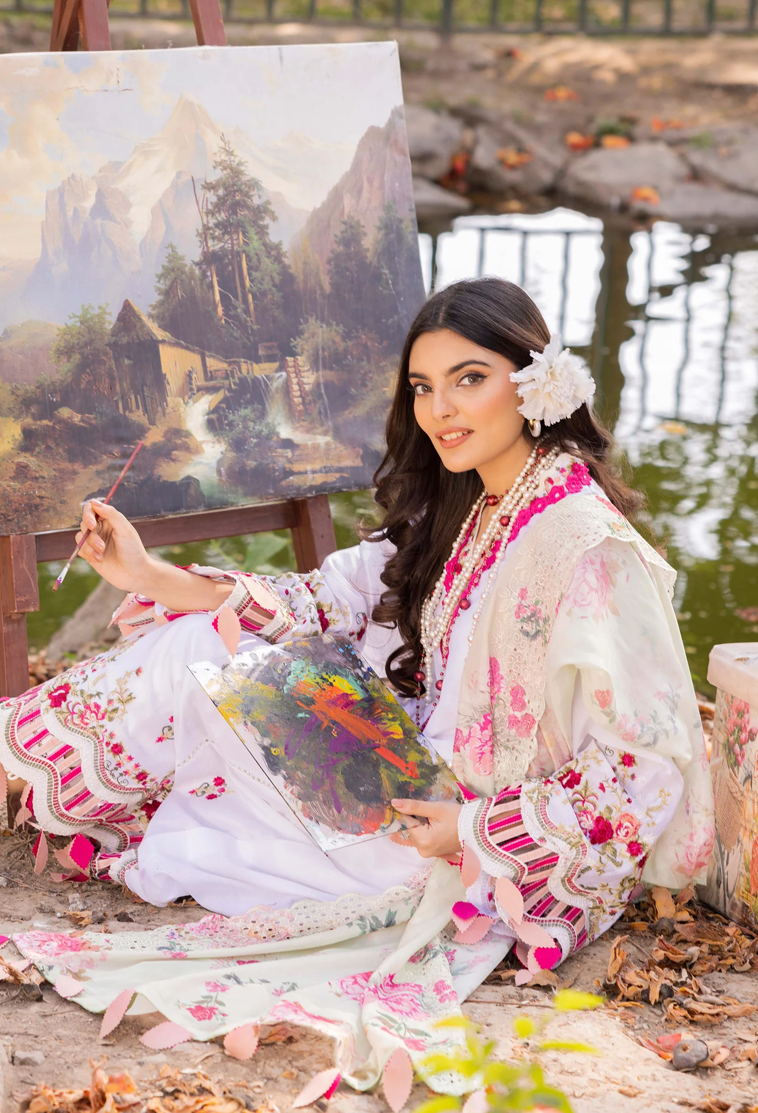 Adan's Libas Morzine Eid Edit Lawn Collection – French Rose - Image 3