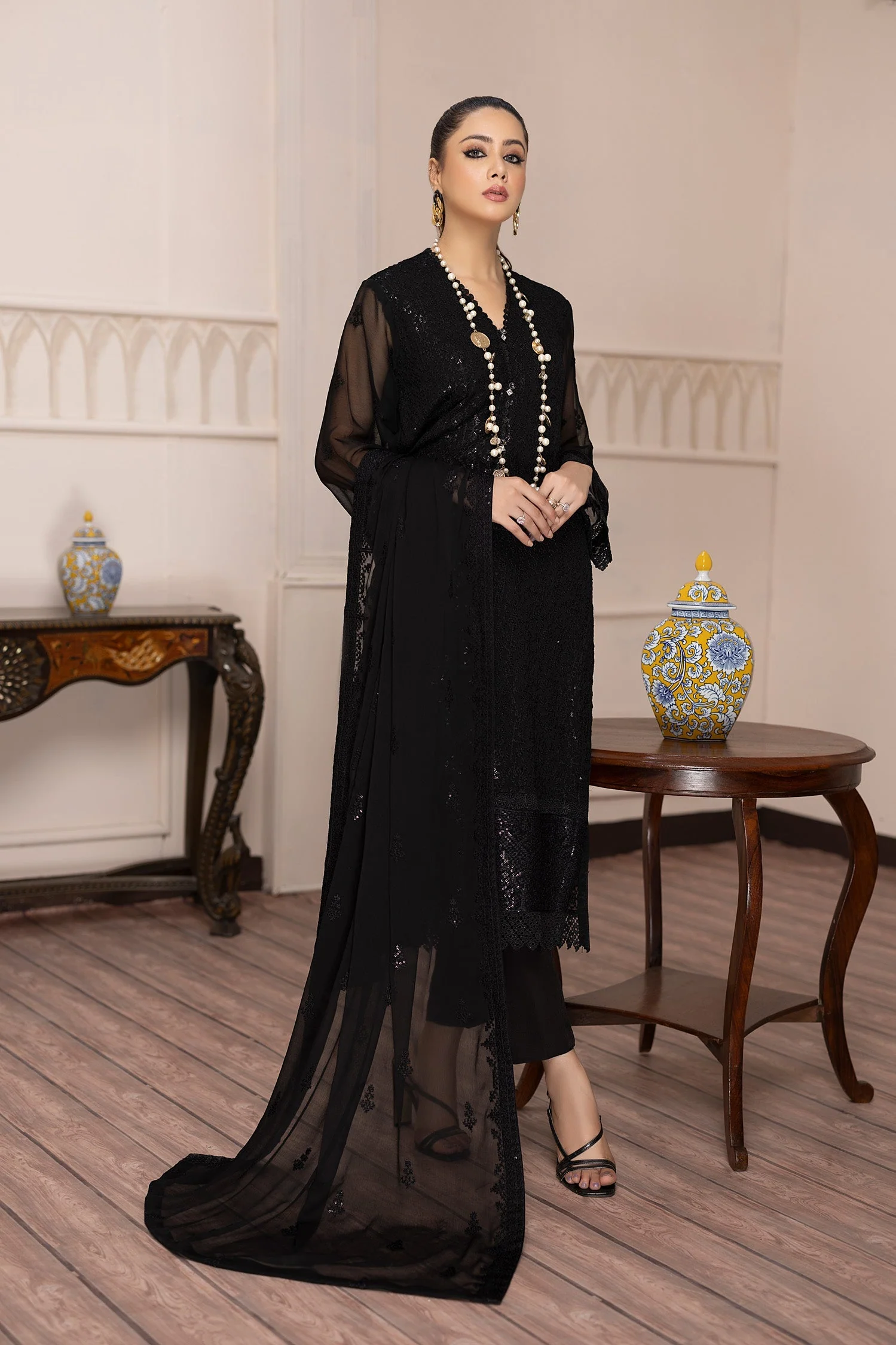 Adan's Libas Pret · Embroidered Chiffon 3PC Collection – Darlet