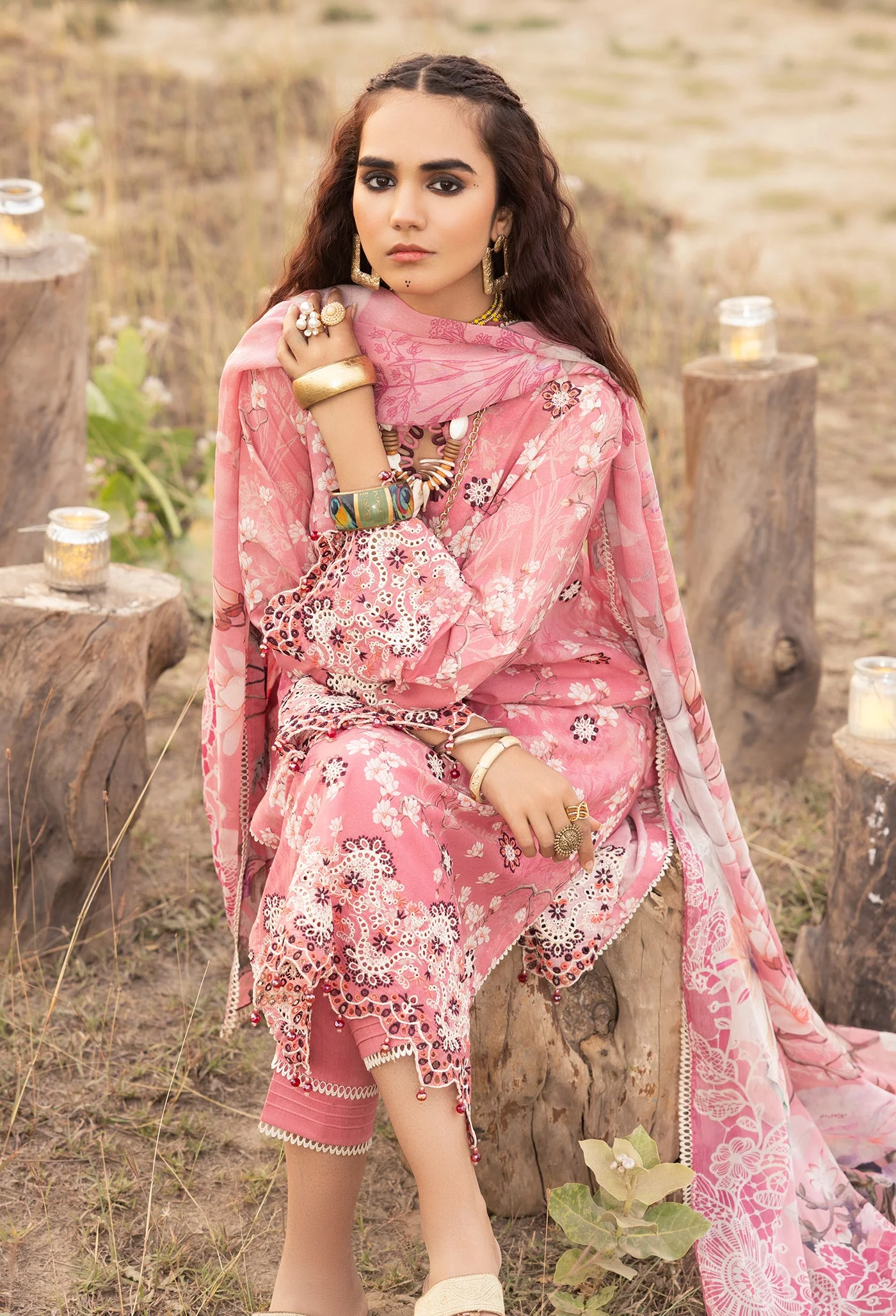 Adan's Libas Printskari Lawn Collection – 5132 - Image 3