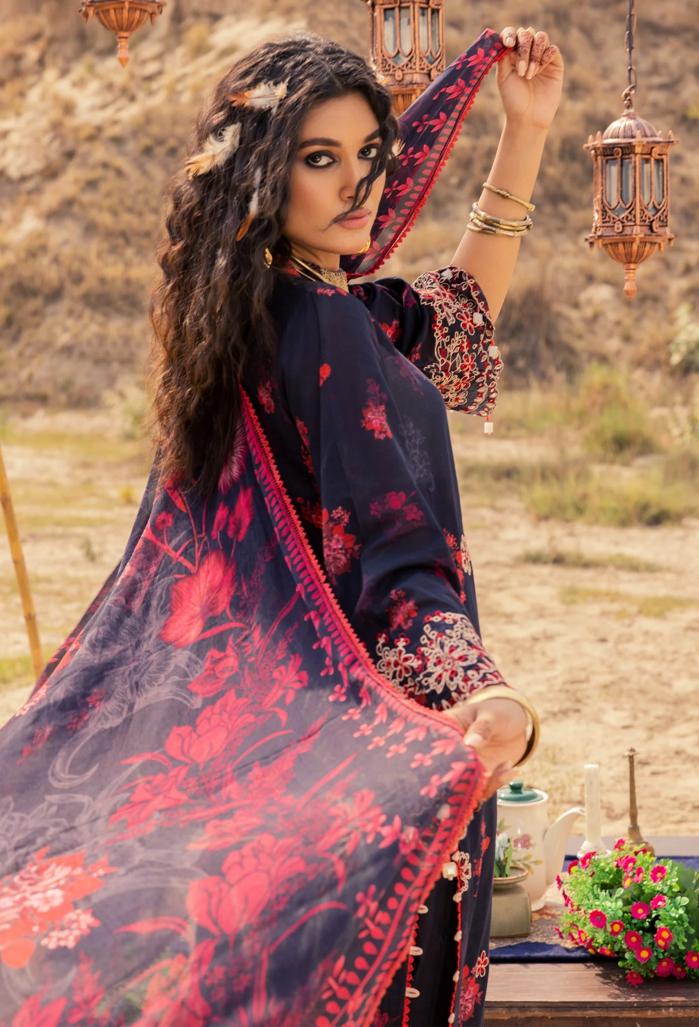 Adan's Libas Printskari Lawn Collection – 5141 - Image 4