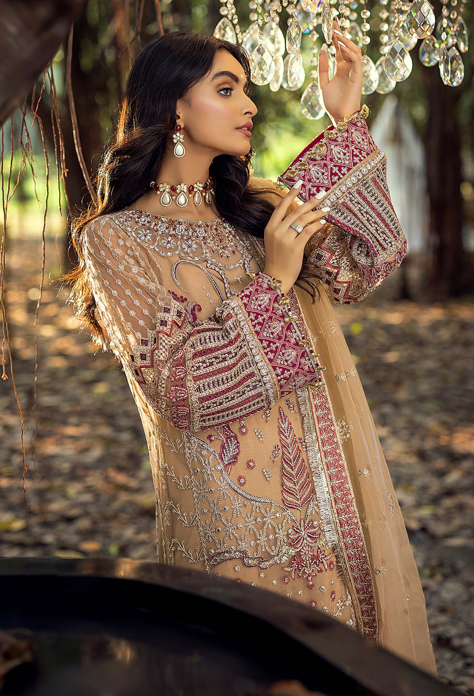 Adan's Libas Sang-e-Rah Formal Wedding Collection – Pendant Star - Image 6