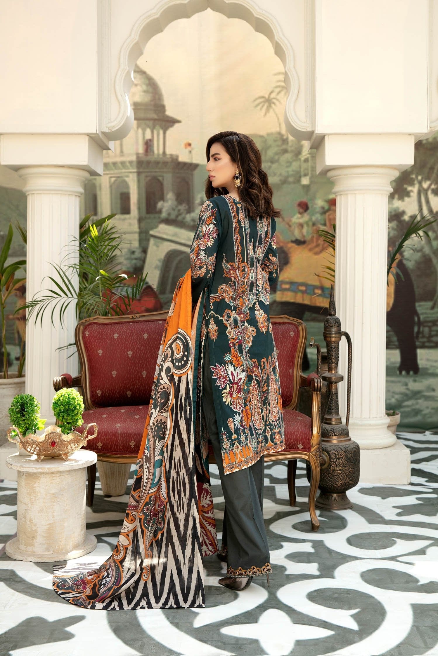Adan's Libas Saqafat Lawn Collection '21 – Mix Melt - Image 4