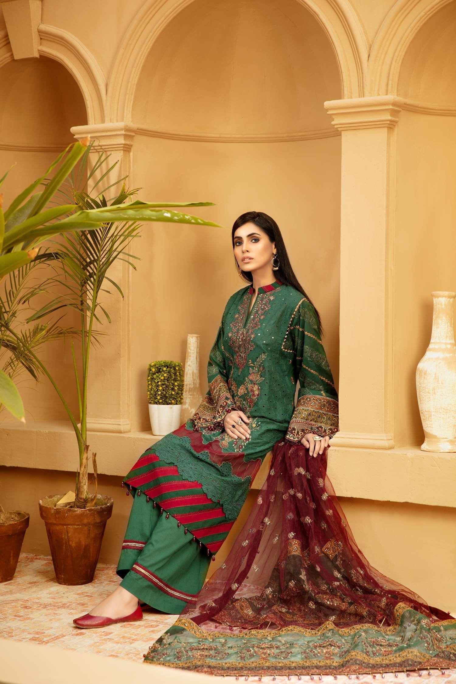 Adan's Libas Schiffli Embroidered Lawn Collection Chapter 2 – Forest Fantasy - Image 6