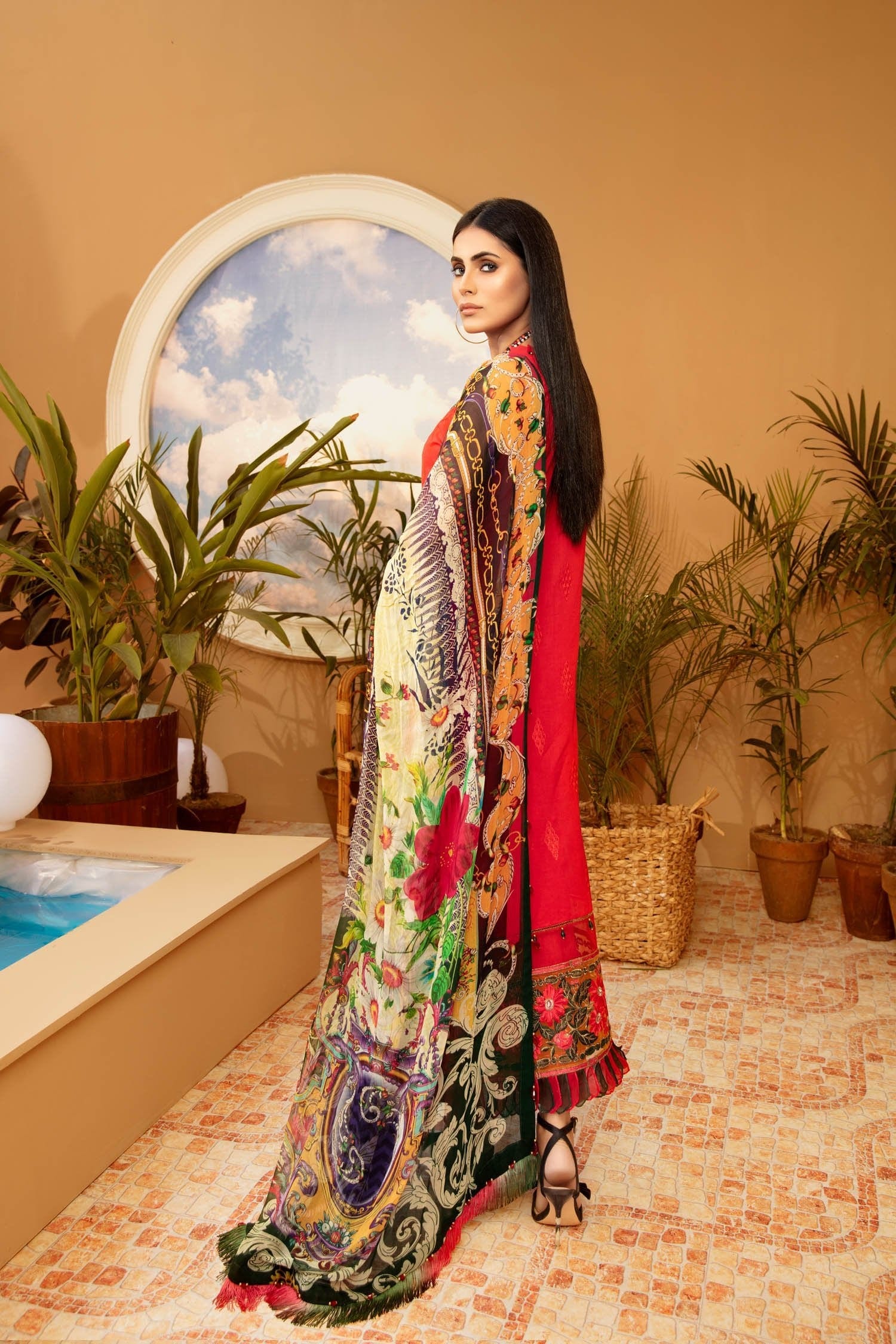 Adan's Libas Schiffli Embroidered Lawn Collection Chapter 2 – Splendid Tint - Image 7