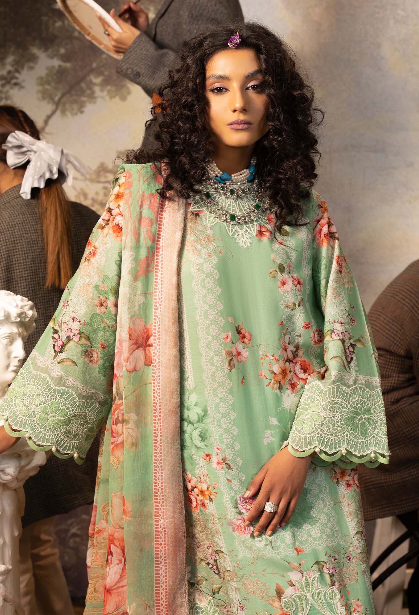 Adan's Libas Signature Print Lawn Collection – 5863 - Image 3