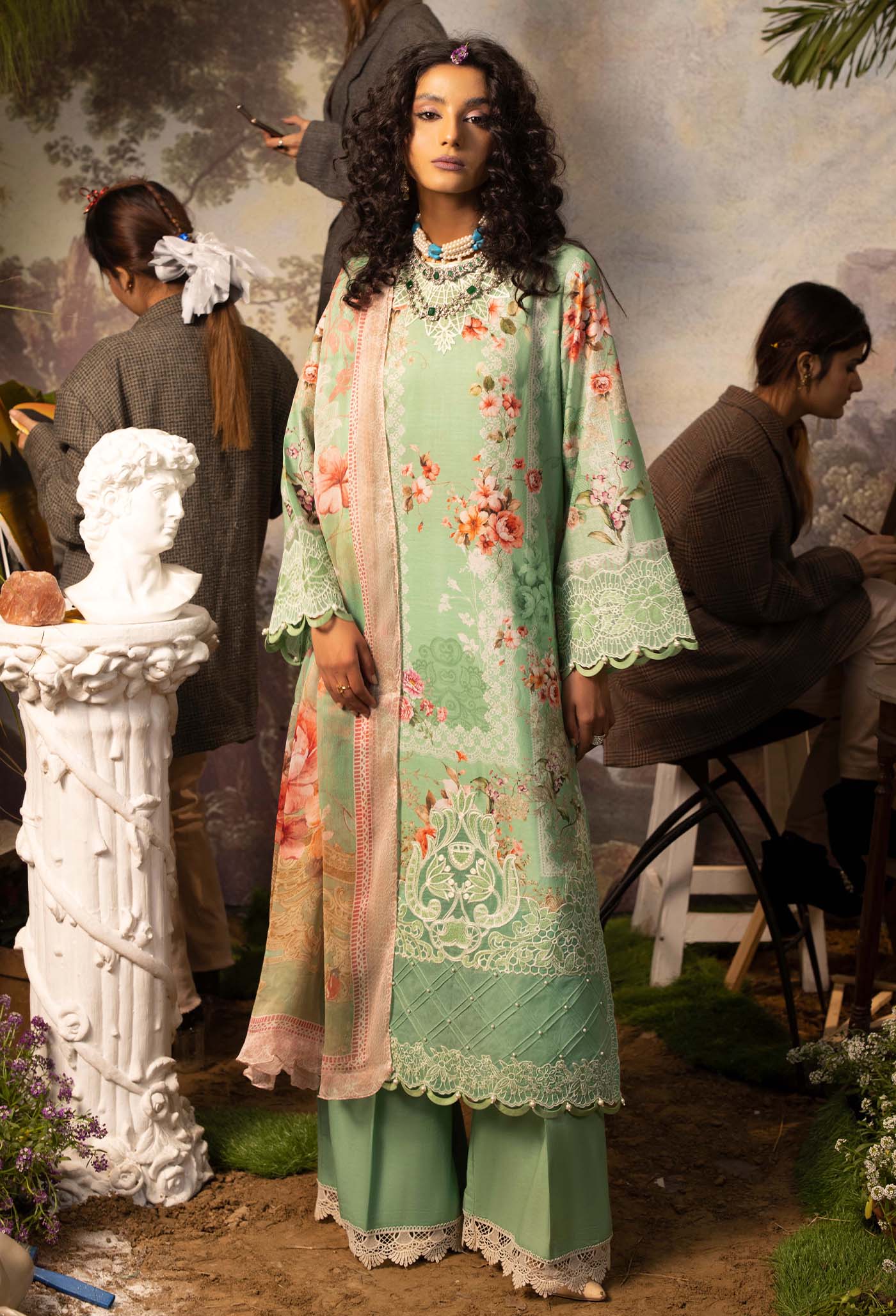 Adan's Libas Signature Print Lawn Collection – 5863 - Image 4