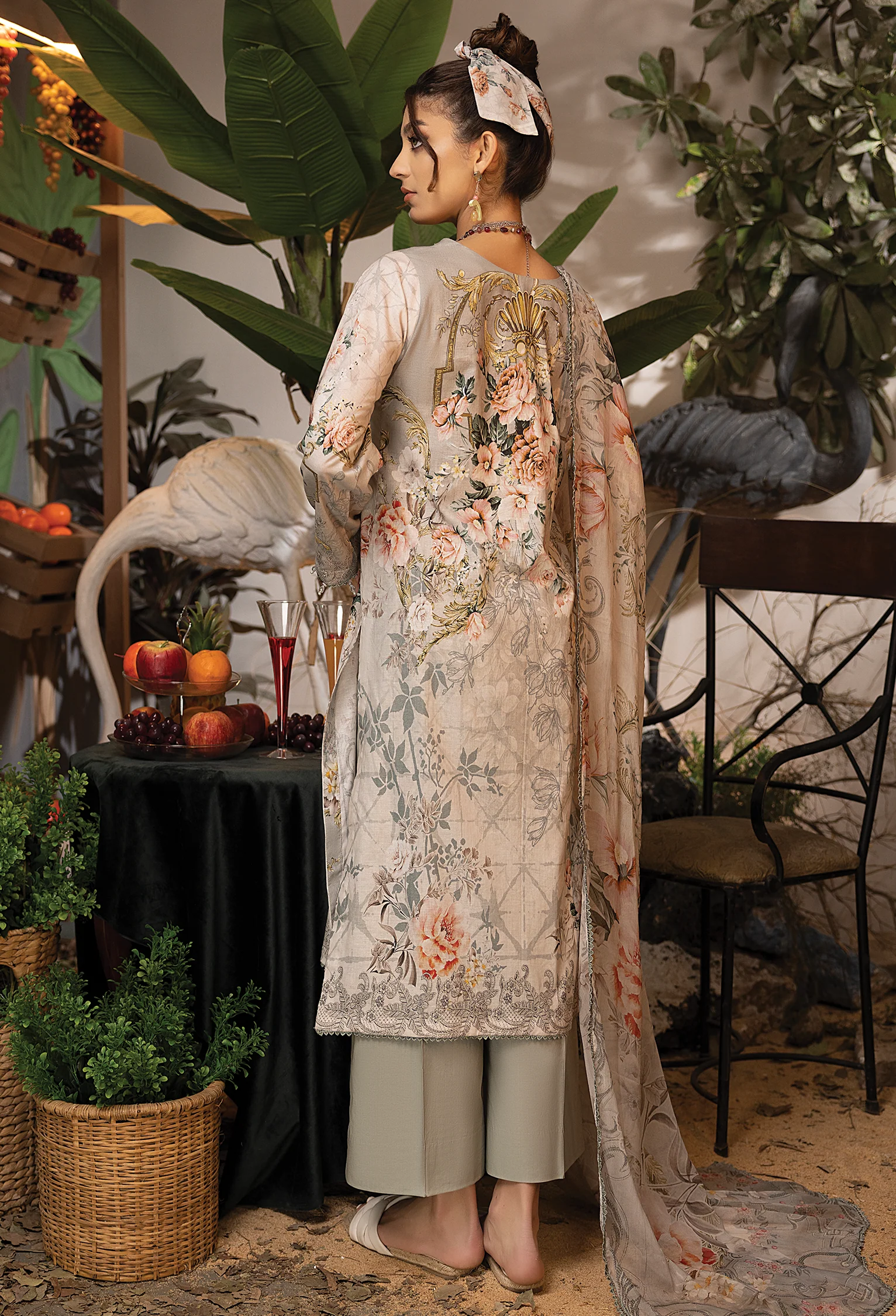 Adan's Libas Summer Fantasy Stitched/Pret Lawn Collection – ORIENTAL MAGIC - Image 3