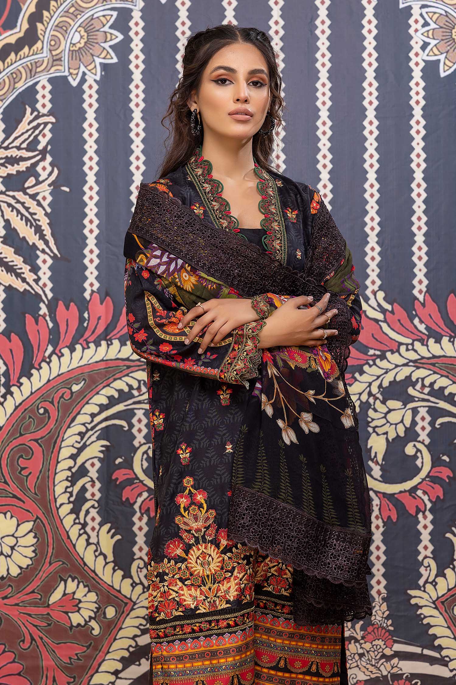 Adan's Libas Talab 3PC Lawn Pret Collection – Reentry - Image 3