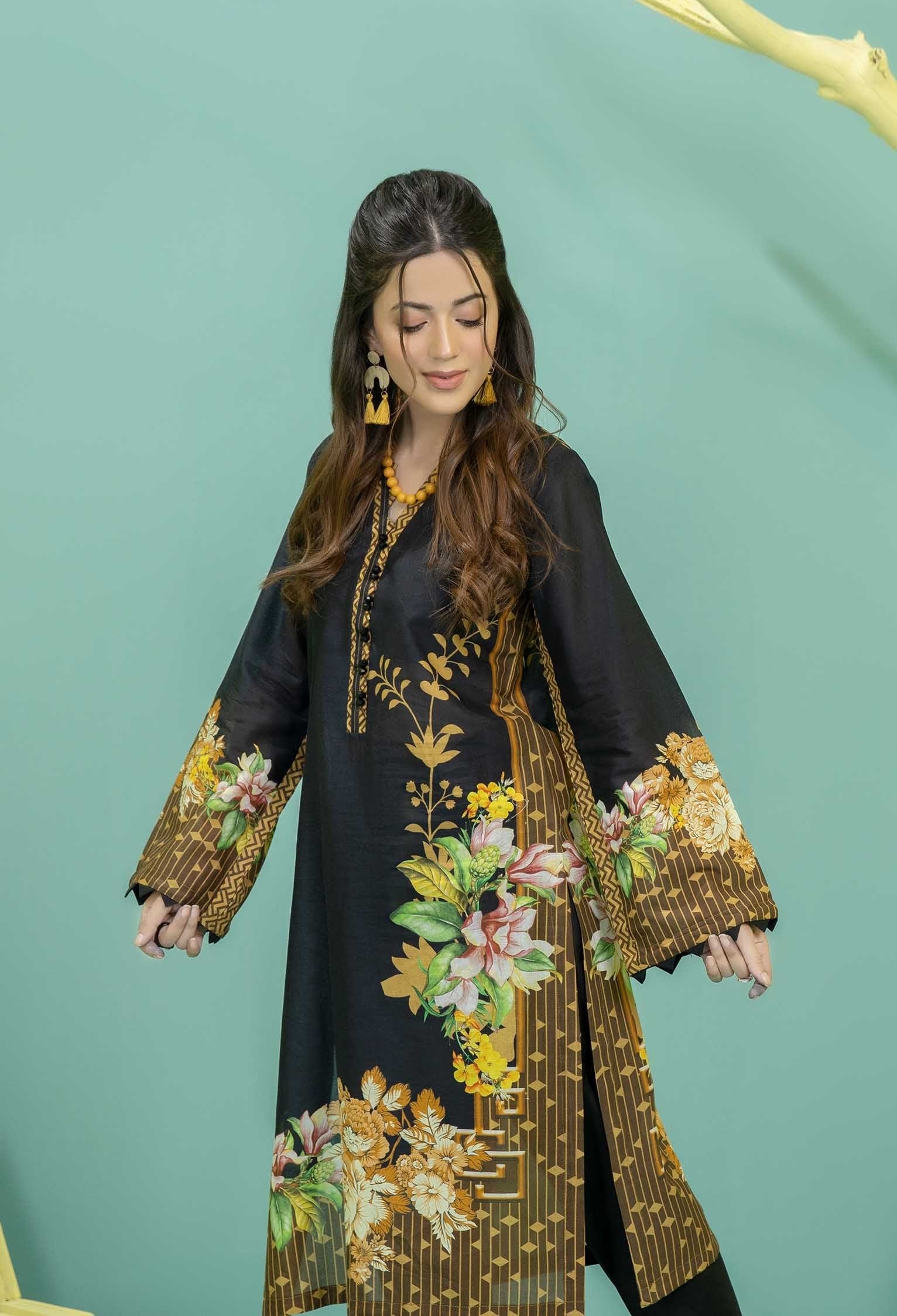 Adan's Libas Trésor Stitched Lawn Shirt Chapter 1 - D 03 - Image 2