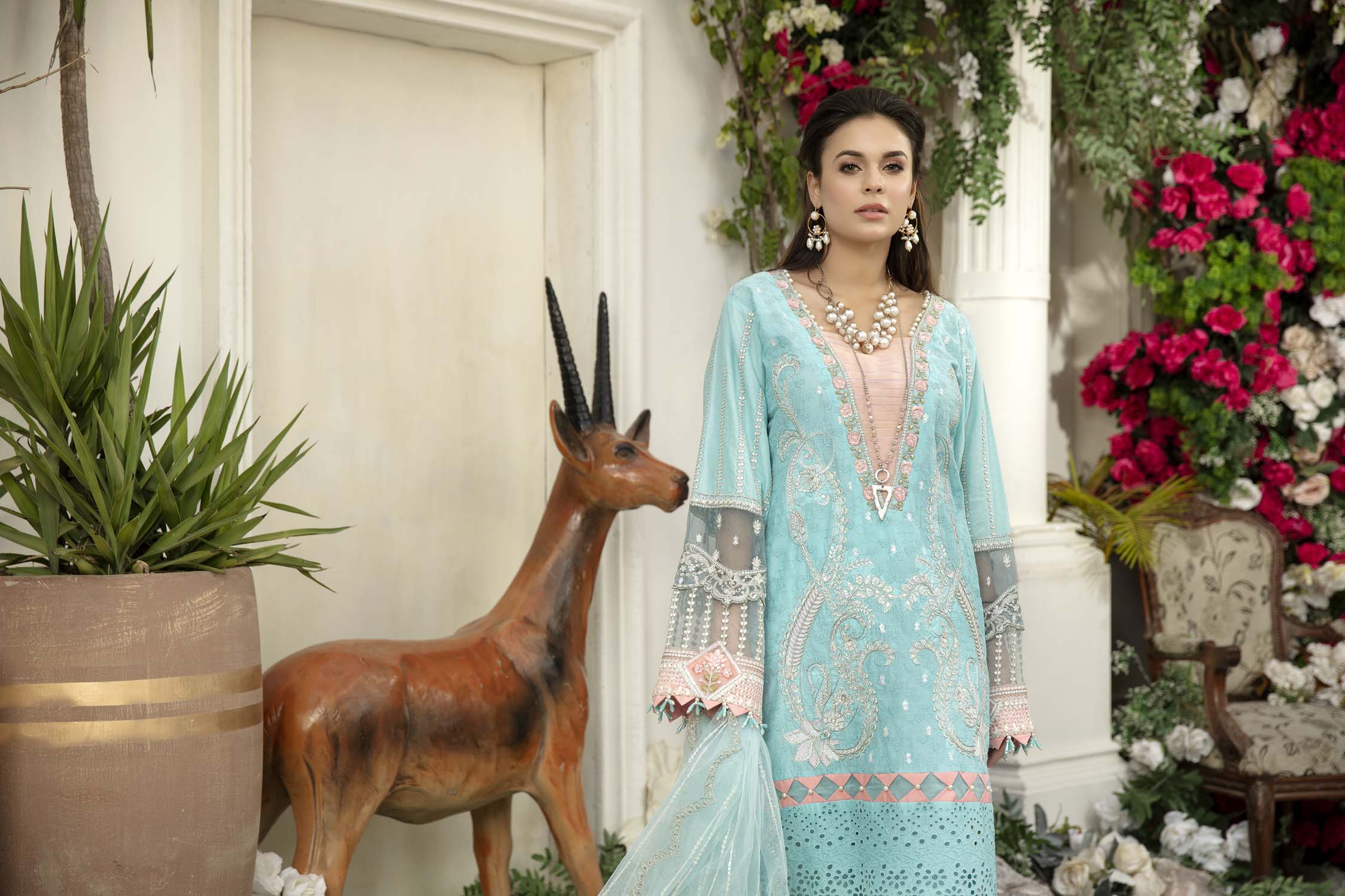 Adan's Libas · Wisteria Schiffli Embroidered Lawn Collection – Drazzle - Image 6