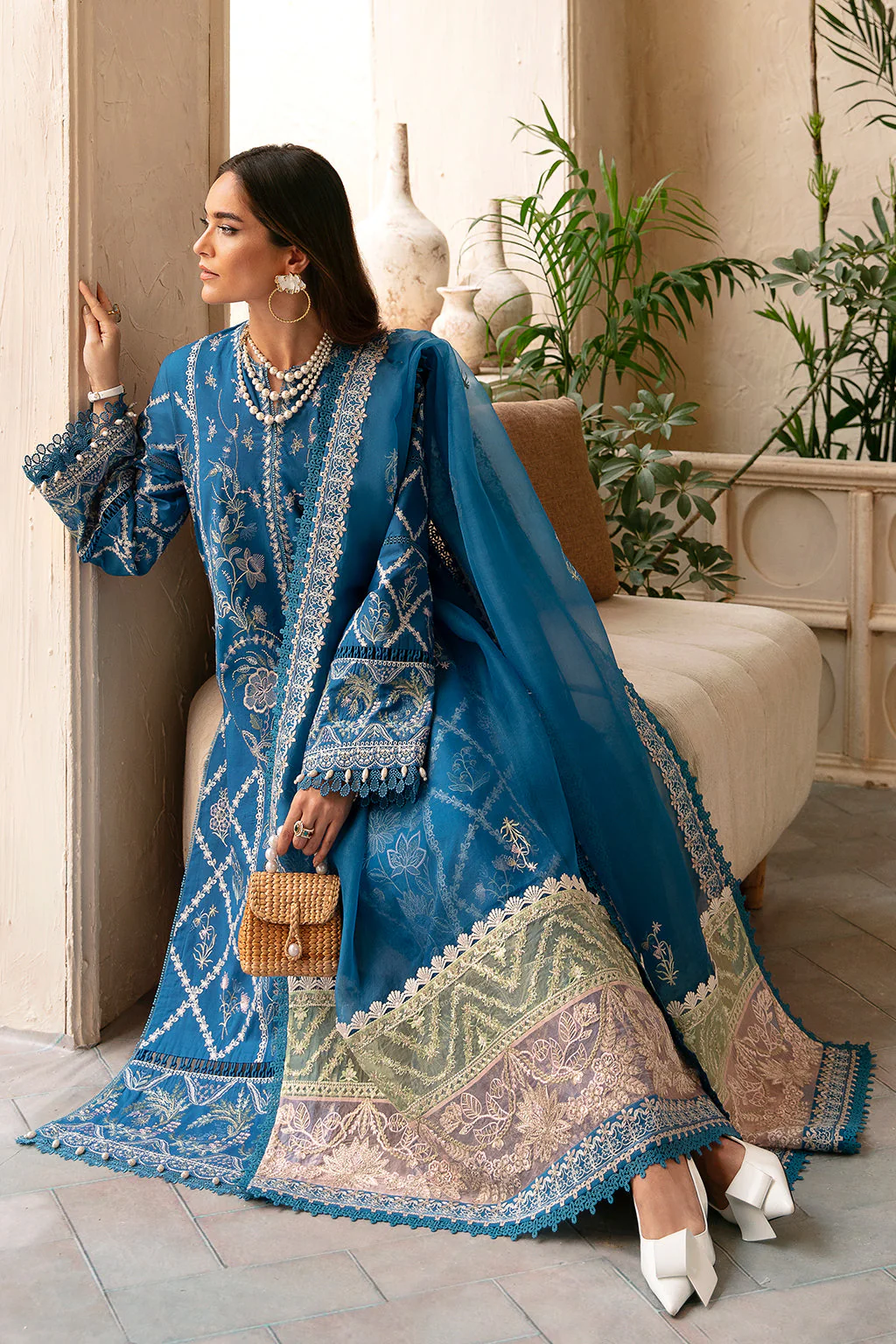 Afrozeh Cascade Luxury Lawn Collection – Amelia - Image 6