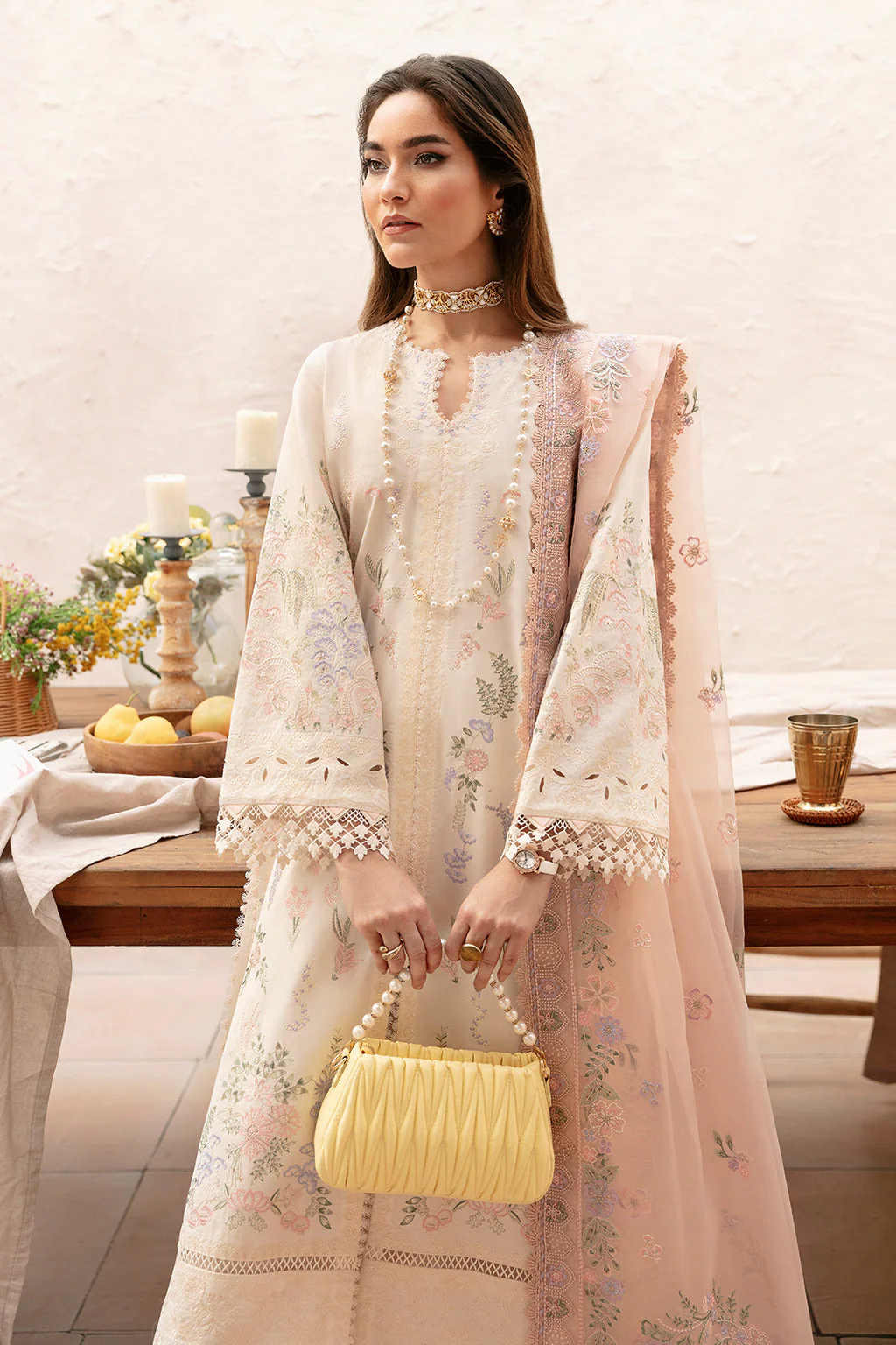 Afrozeh Cascade Luxury Lawn Collection – Luna - Image 3