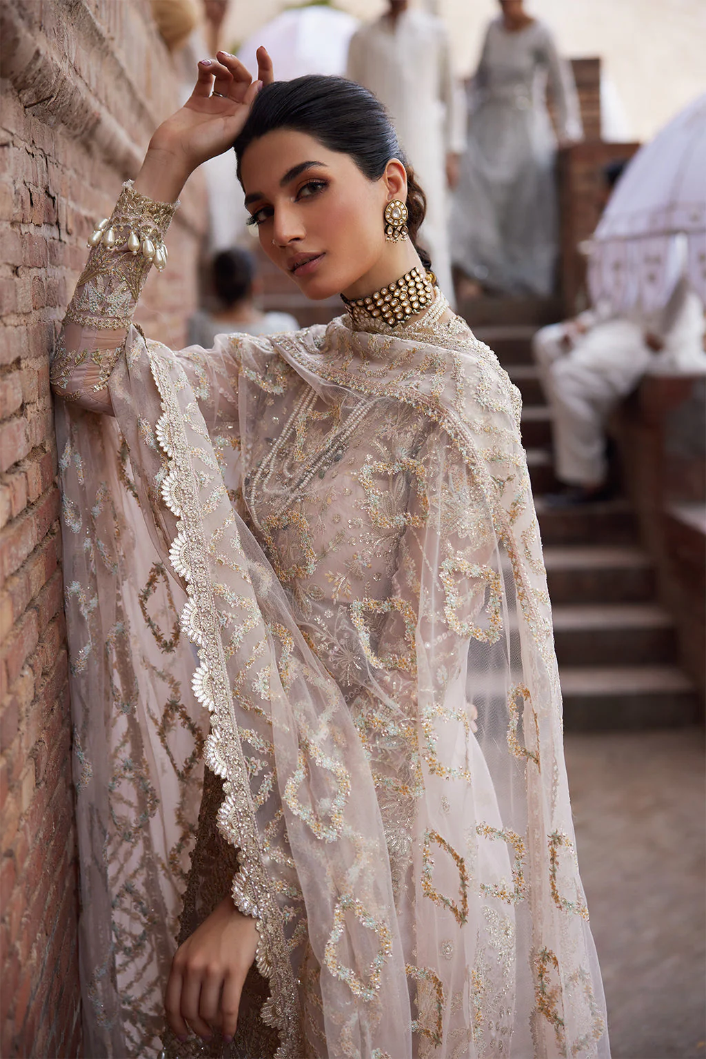 Afrozeh Dastangoi Luxury Wedding Formals – Meharbano - Image 6