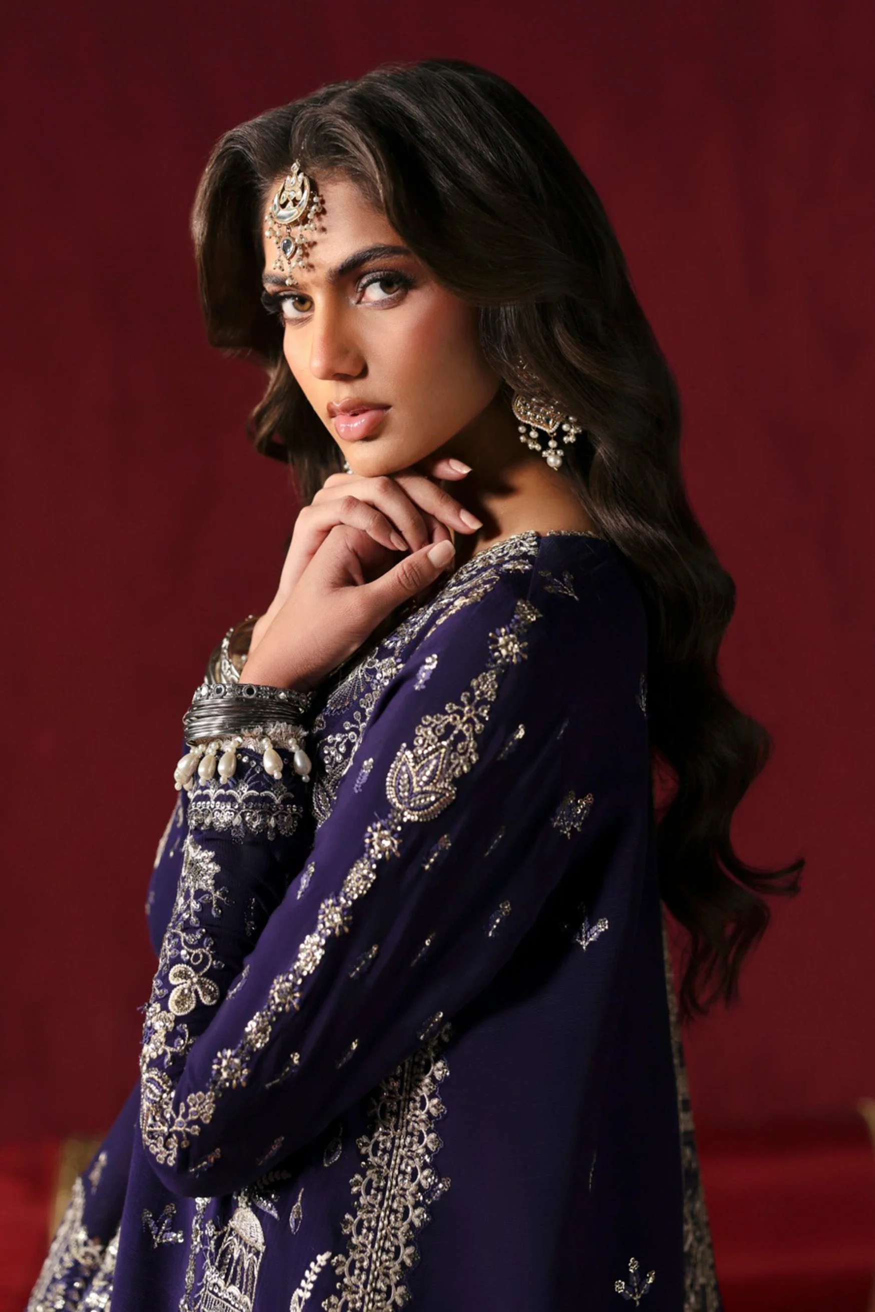 Afrozeh Divani Silk Edit Formals – Kaneez - Image 3