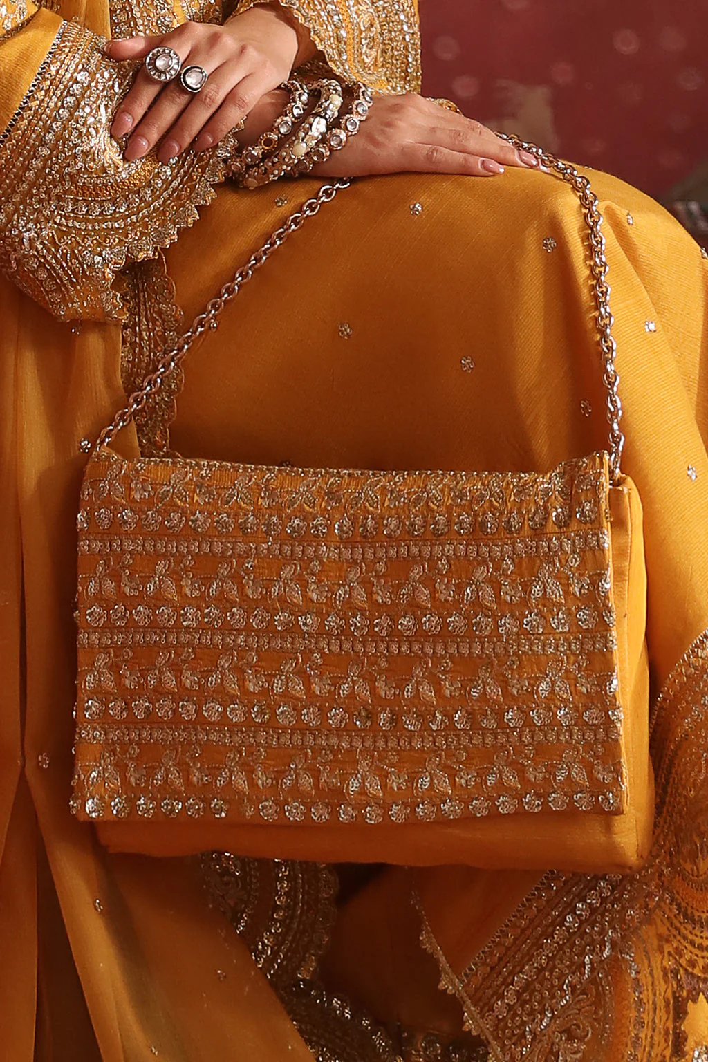 Afrozeh Divani Silk Edit Luxury Formals – Shama - Image 7